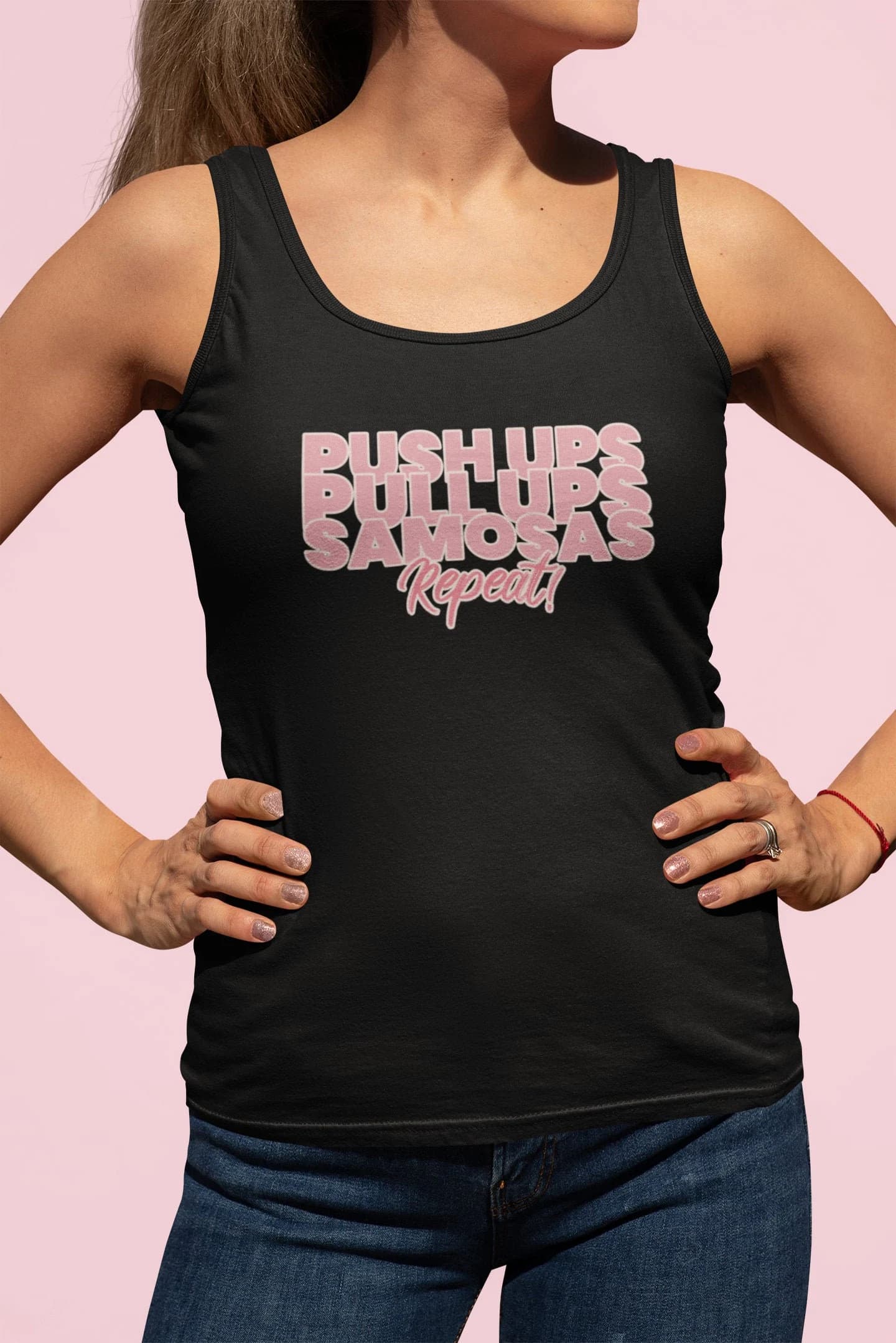 Desi Athletic Apparel | Foodie Fitness Shirt | Indian Pakistani Punjabi Tank Tops | South Asian Fitness Clothes |Active Wear Sleeveless Tank