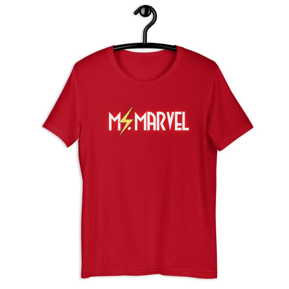 Ms. Marvel Inspired Lightning Bolt Icon Graphic T-Shirt | Miss Marvel | Pakistani Hero | Kamala Khan | Comic Book | Avengers Logo Shirt - image 4