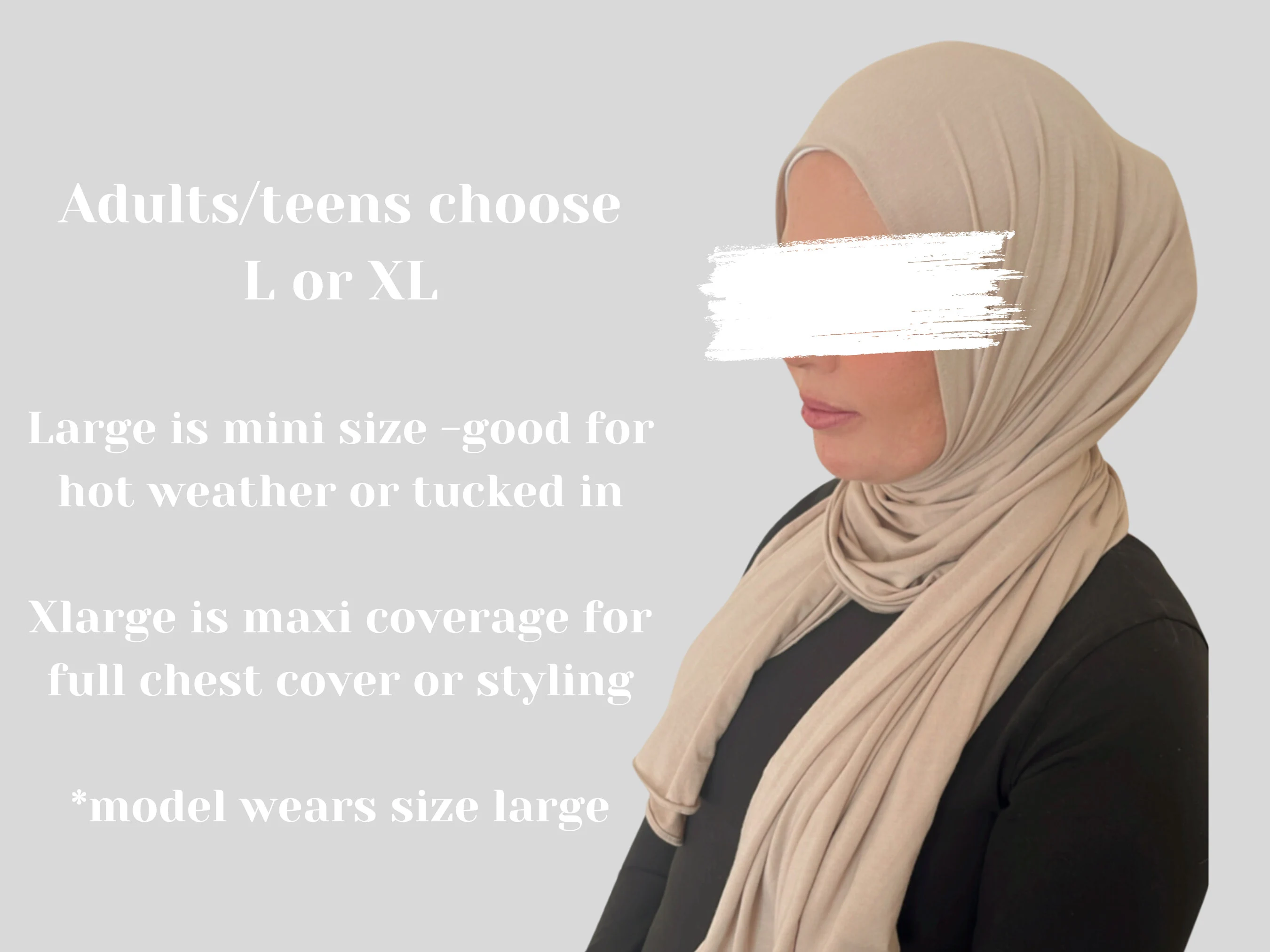 Premium Jersey Classic Shawl I kids hijab I matching mum hijab - image 3