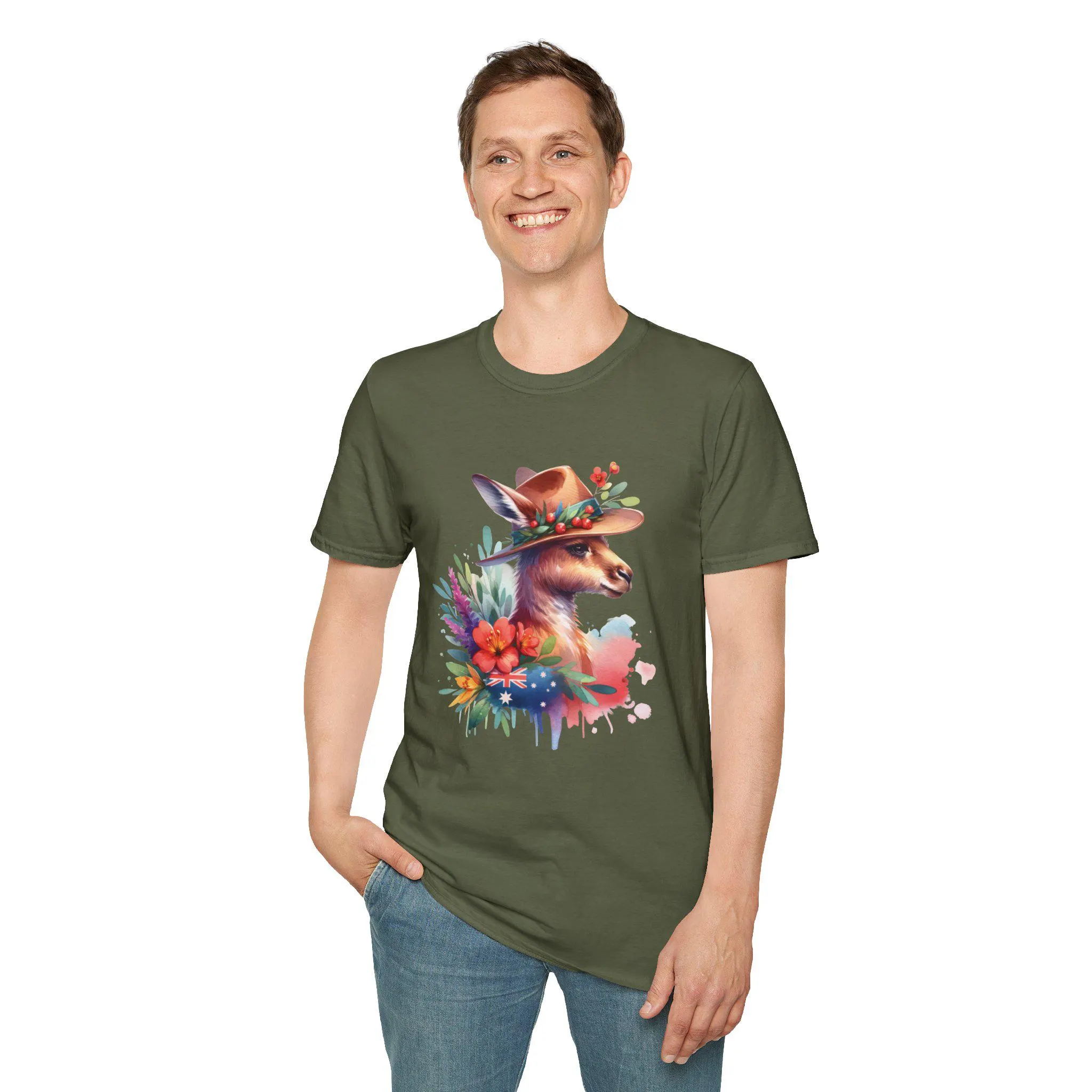 Kangaroo Shirt, Kangaroo Tee, Australian shirt, Unisex Aussie Tee, Proud Australian T-Shirt, Aussie shirt, Australia Day Gift, Aussie Gift - image 5