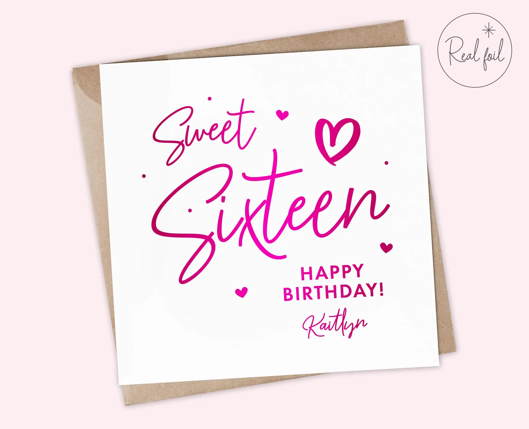 Sweet Sixteen Birthday Card, Sweet 16th Birthday Card, Sweet 16 Birthday Card, Milestone Birthday, Neice Birthday Card, Daughter Birthday - image 3