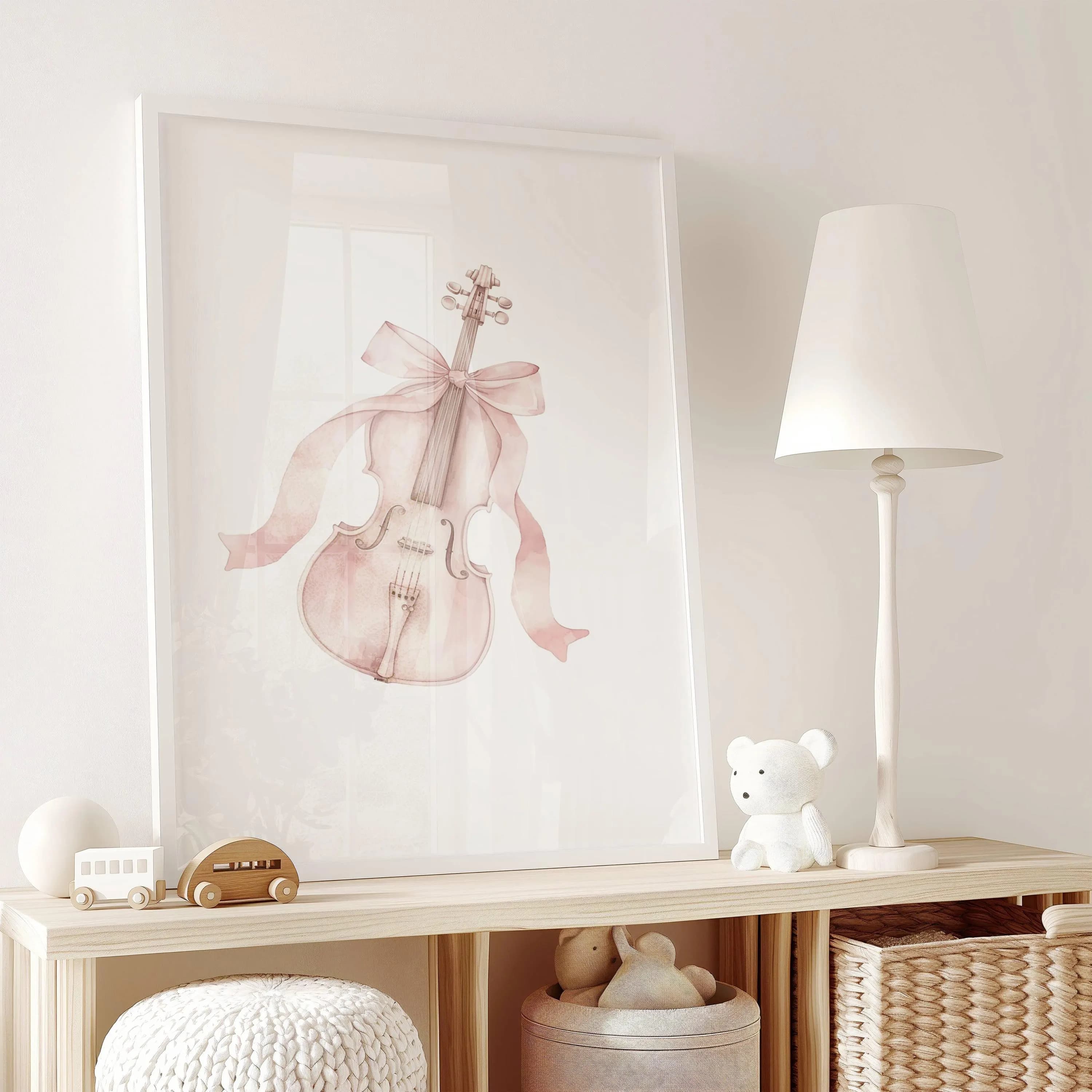 Ballet Nursery Prints: Ballerina, Violin, Pink Room Decor (Digital Download) - image 5