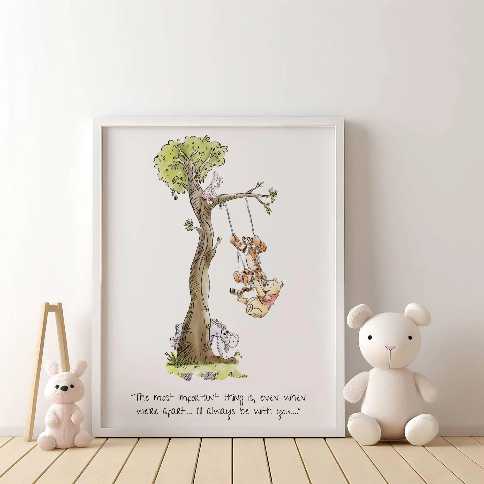 Winnie the Pooh Nursery Art Prints: Classic Watercolour Decor (Digital Download) - image 4