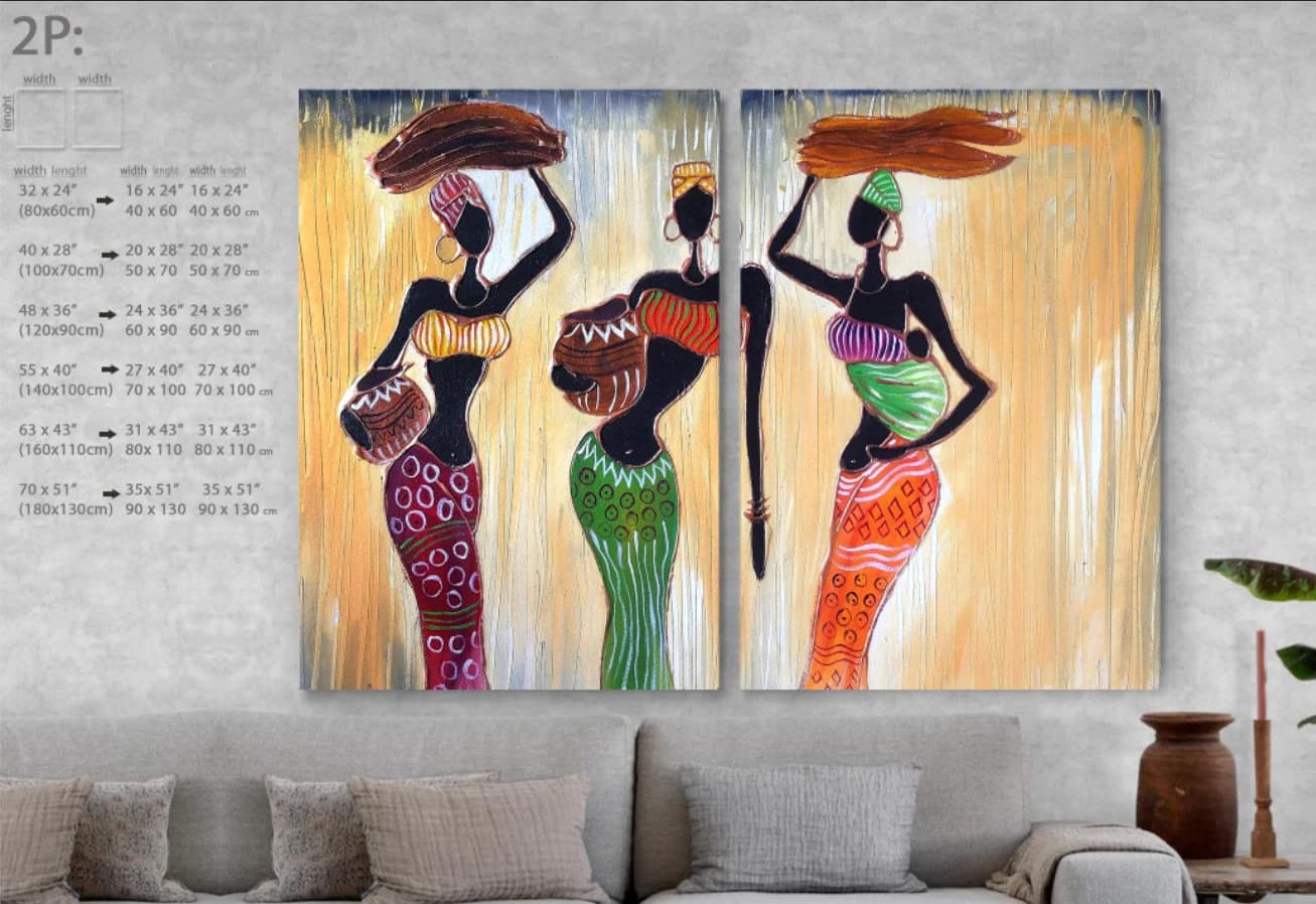 abstract Wall Art, woman wall art, afican canvas, woman home decor, woman canvas, african wall art, canvas art decor, portrait wall art, ethnic art, Anniversary Gifts, Birthday Gifts, Gifts for Couples, Gifts for Friends, Housewarming Gifts, Gifts