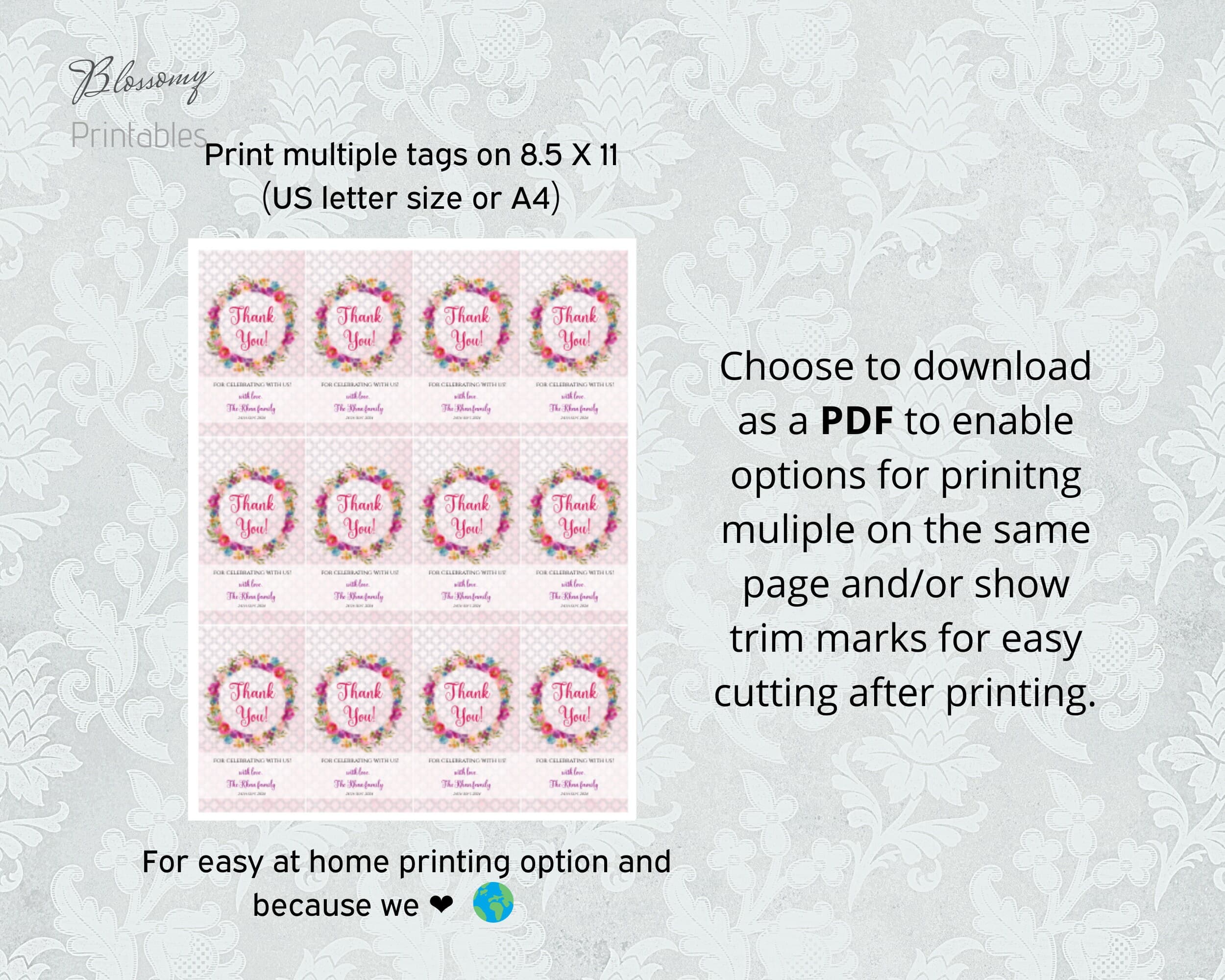 Editable Bismillah Favour Tag Template, Bismillah Favor Tag, Bismillah favour template girl, Muslim Bismillah, Islamic Bismillah Quran Start - image 3