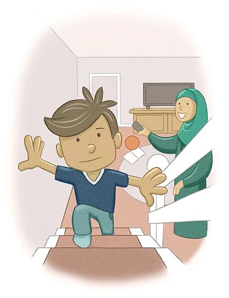 Hamza's Pyjama Promise: A book about mindfulness through wudhu ! sun behind the cloud publication - image 4