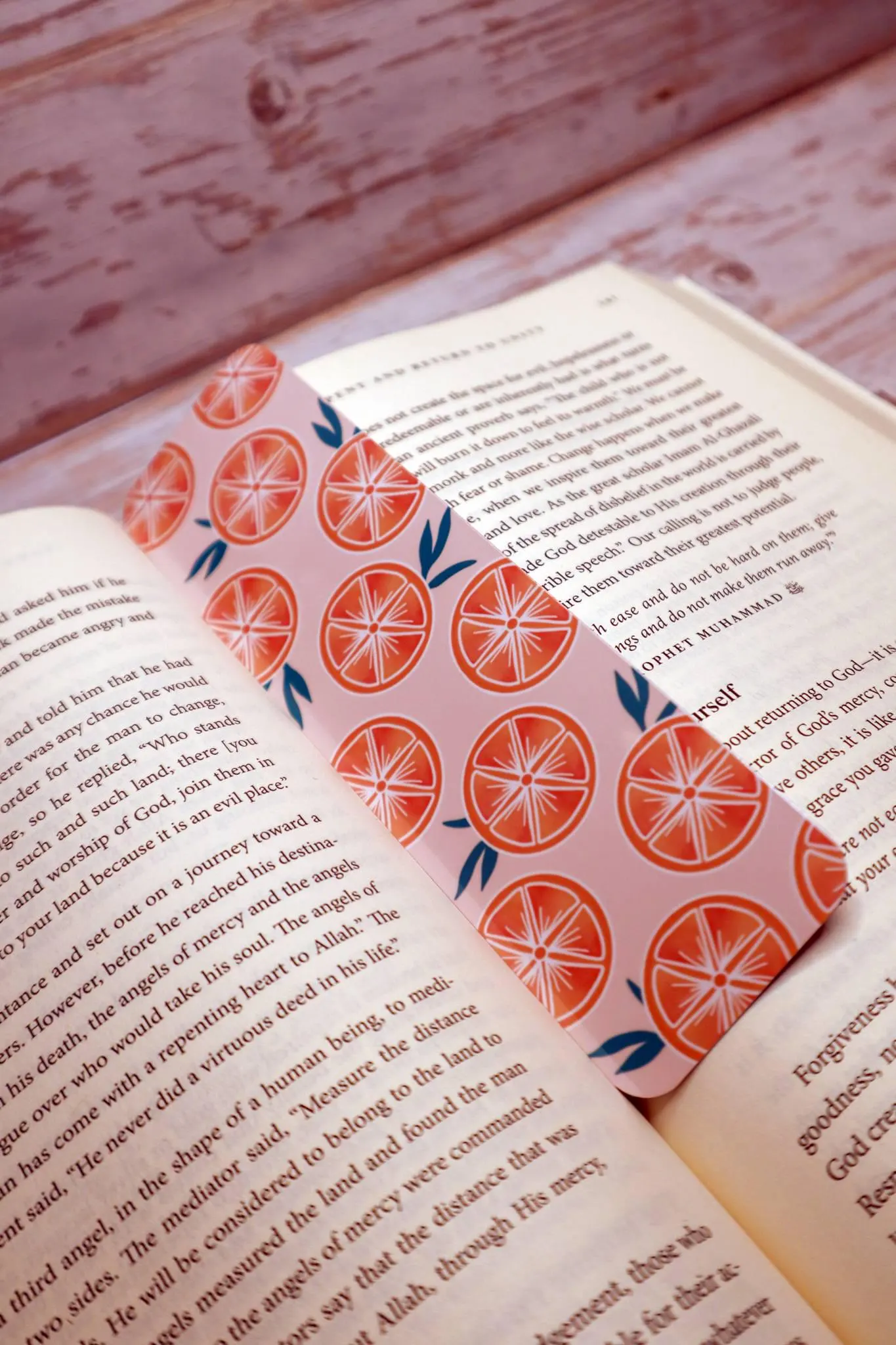 Orange Slices Bookmark, Double Sided Glossy Laminated, Booktok, Reader Gift Her, Bookish Gift, Reading Accessory, Gift for Reader - image 3