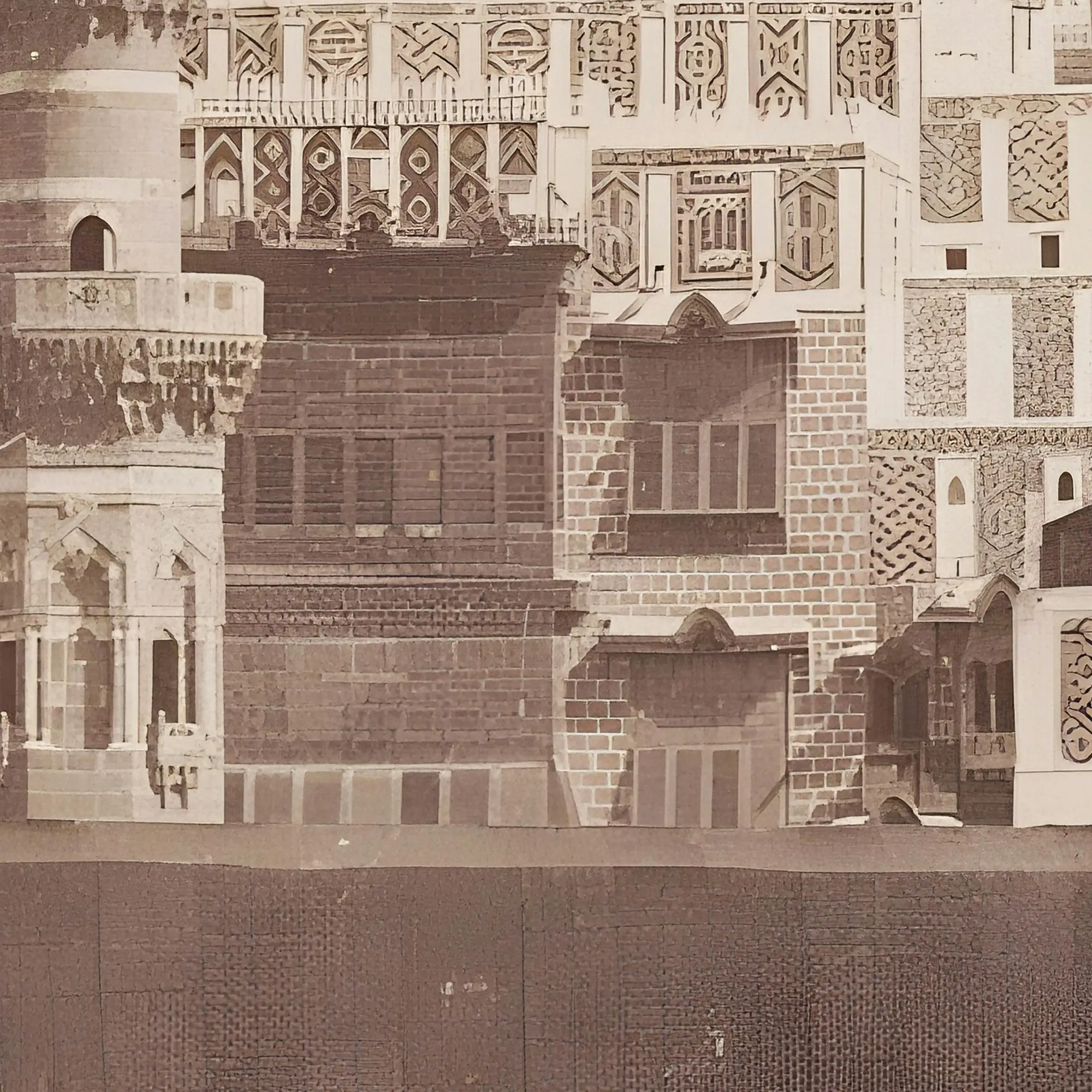 Vintage Kabah Masjid Al Nabawi, Set of 2 Islamic Wall Art, Muslim Home Decor Gift, Prophet Mosque Wall Art, Vintage Makkah and Medina Poster - image 2