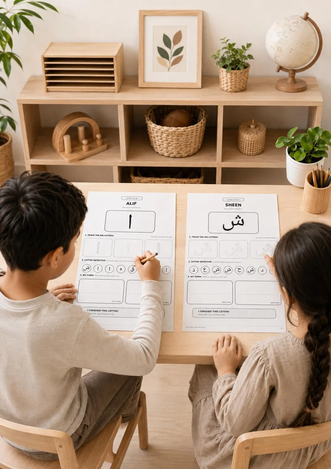 Arabic Alphabet Tracing Workbook for Kids | Printable Arabic Letters Activity Book | Islamic Learning PDF - image 5