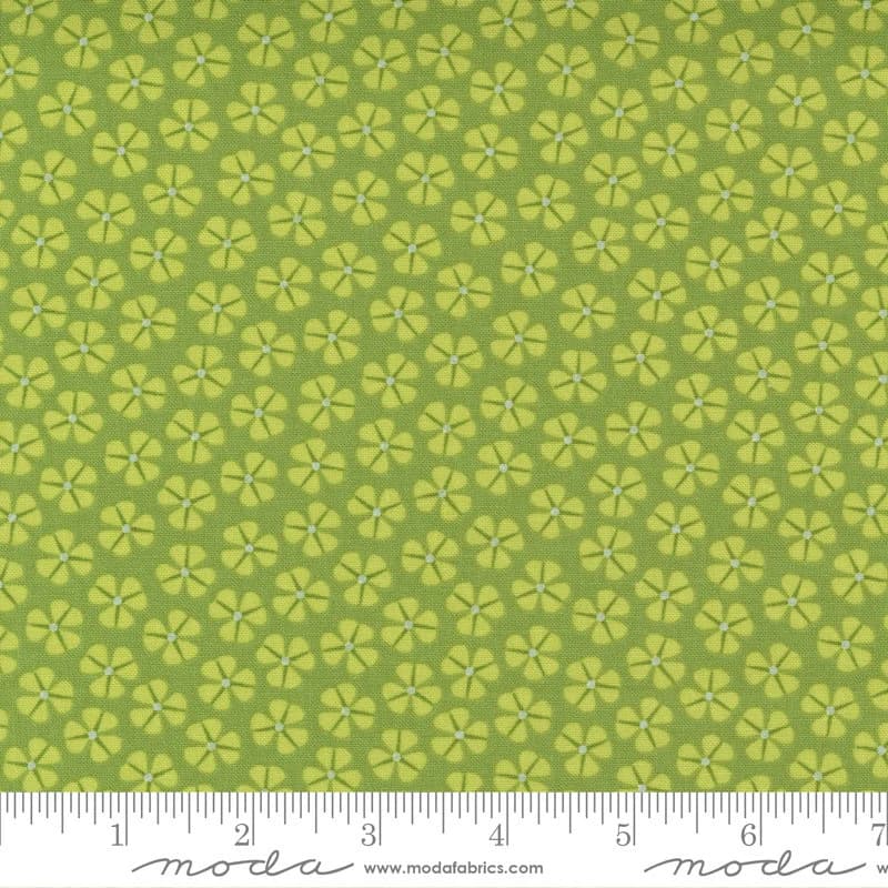 Petal Power by Me and My Sister Designs for Moda Fabrics 22414-15 Grassy Green(R.Blake)(A-8,9) - image 3