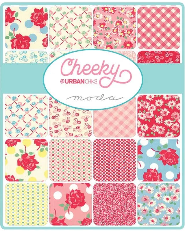 Cheeky By Urban Chiks for Moda Fabrics, Rare OOP Item number 31143-15 (HOL)(G-3,F-6) - image 4
