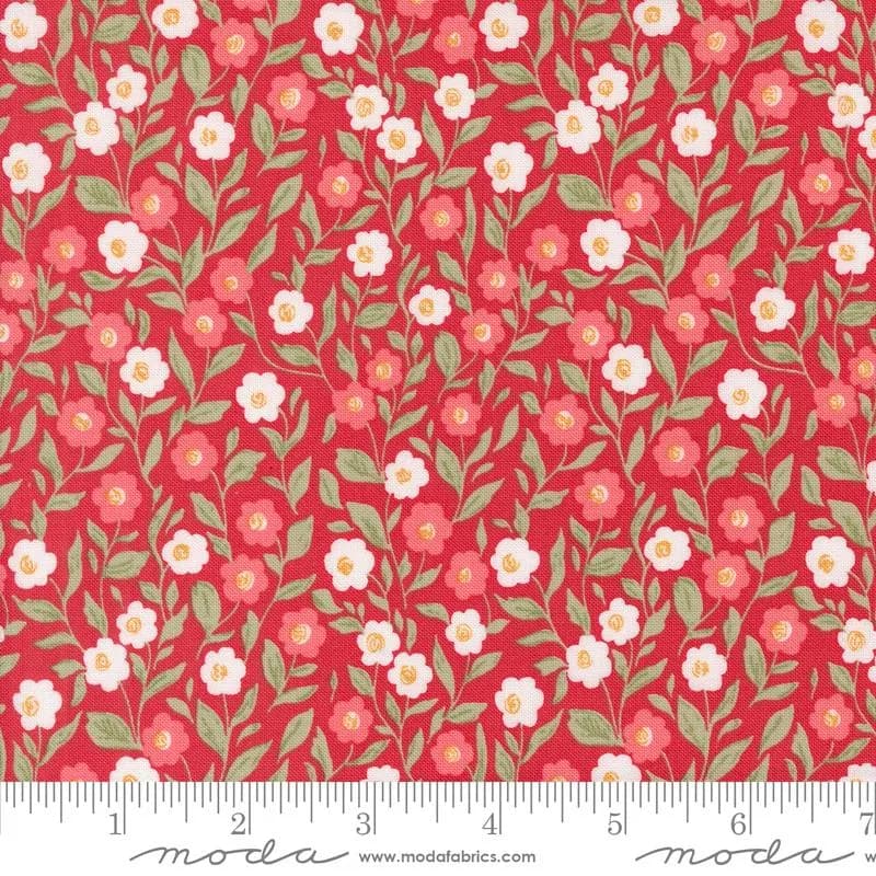 Love Blooms by Lella Boutique for Moda Fabrics, Item number 5221-12 Rose (B-3) - image 3