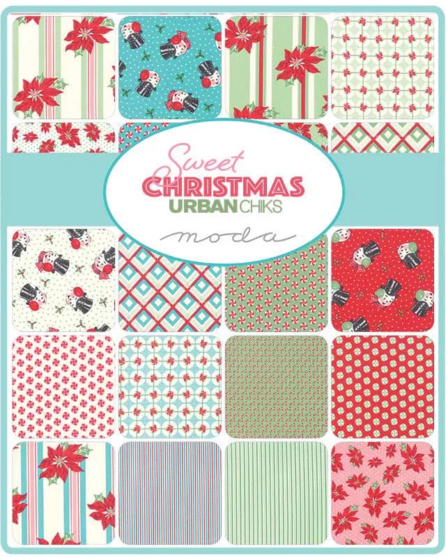 Sweet Christmas by Urban Chiks for Moda fabrics (OOP) out of Print for Moda Fabrics. Item 31155-21 (HOL)(H-4) - image 4
