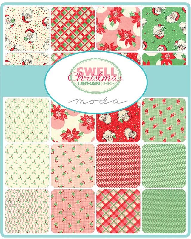 Swell Christmas by Urban Chiks for Moda Fabrics, Rare OOP Item 31120P Digital Panel - image 3