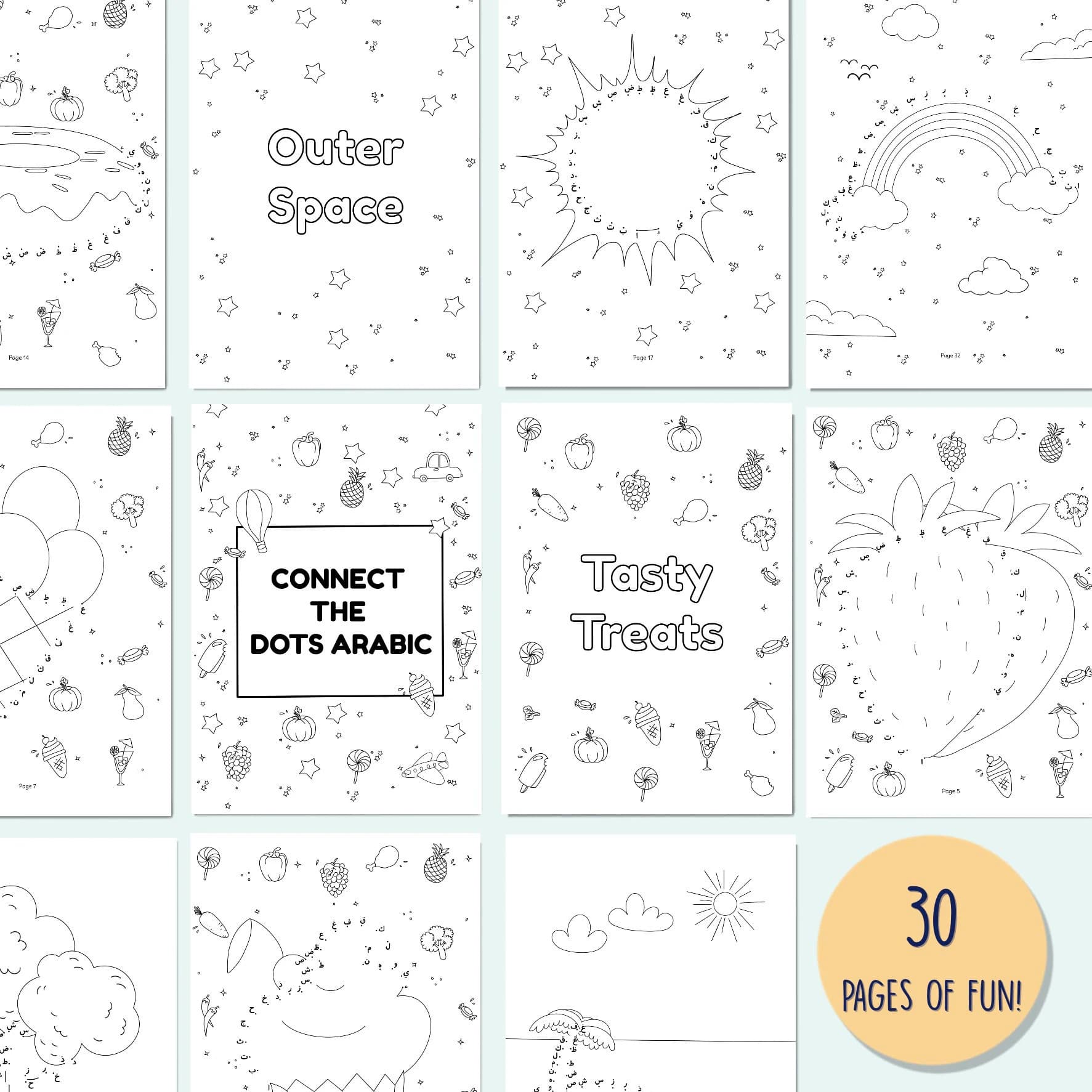 Connect the Dots Arabic: An Exciting and Fun Arabic Alphabet Book for Kids with 30 Pages of Arabic Fun! - image 5