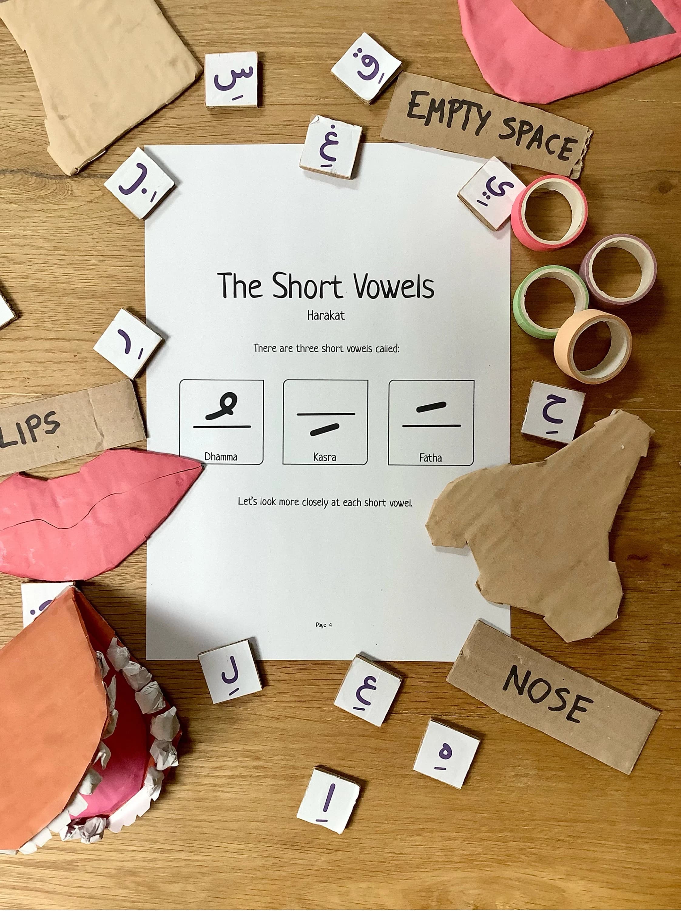 The Arabic Alphabet Short Vowels - A Hands on Arabic Alphabet for Kids - image 2