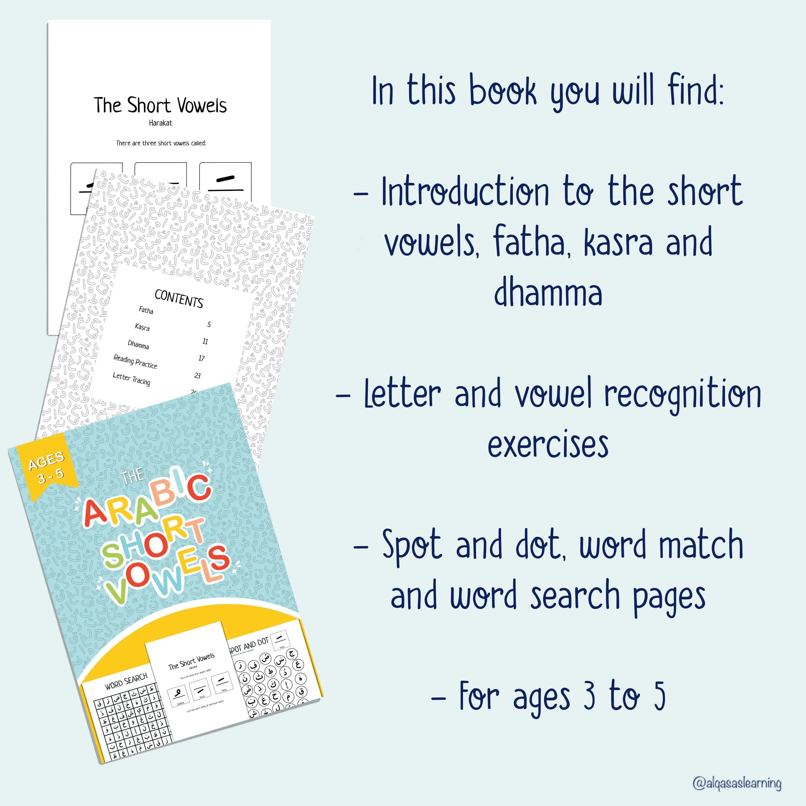 The Arabic Alphabet Short Vowels - A Hands on Arabic Alphabet for Kids - image 5