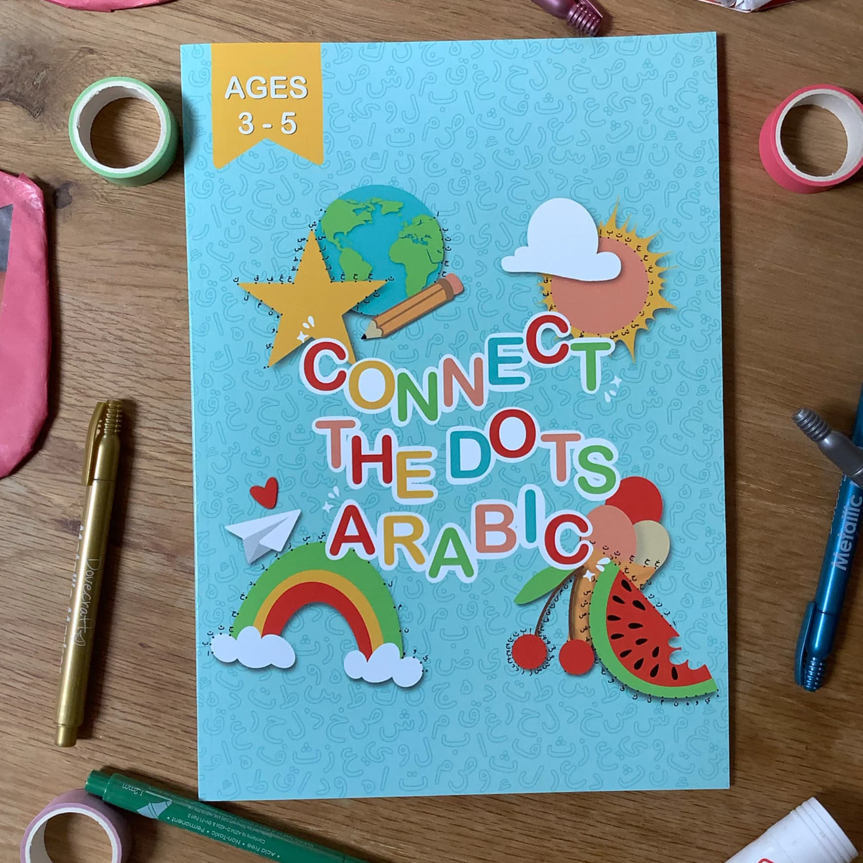 Connect the Dots Arabic: An Exciting and Fun Arabic Alphabet Book for Kids with 30 Pages of Arabic Fun! - image 2