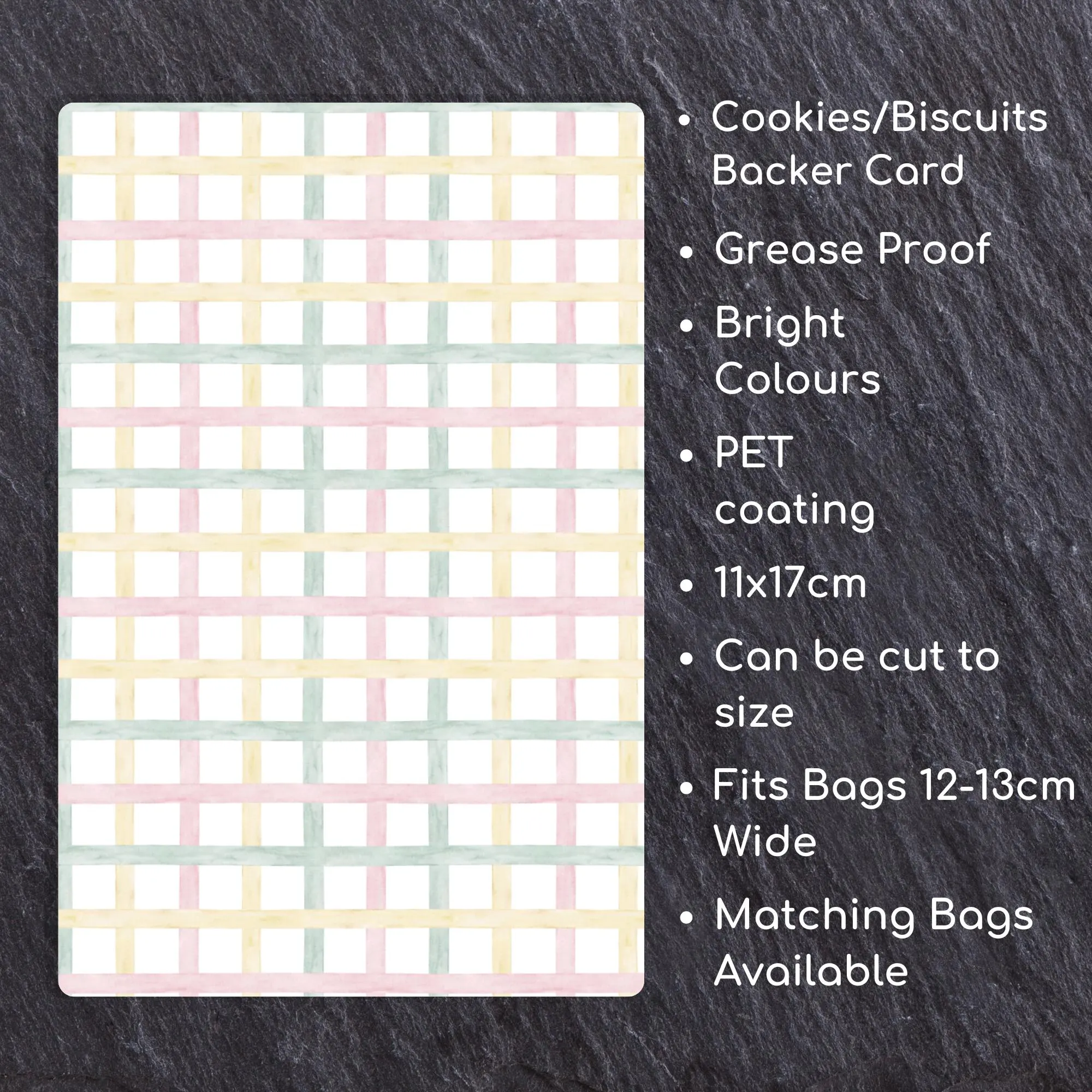 Easter Cookie Card: Greaseproof Food Safe Biscuit Backing (110x170mm) - image 2