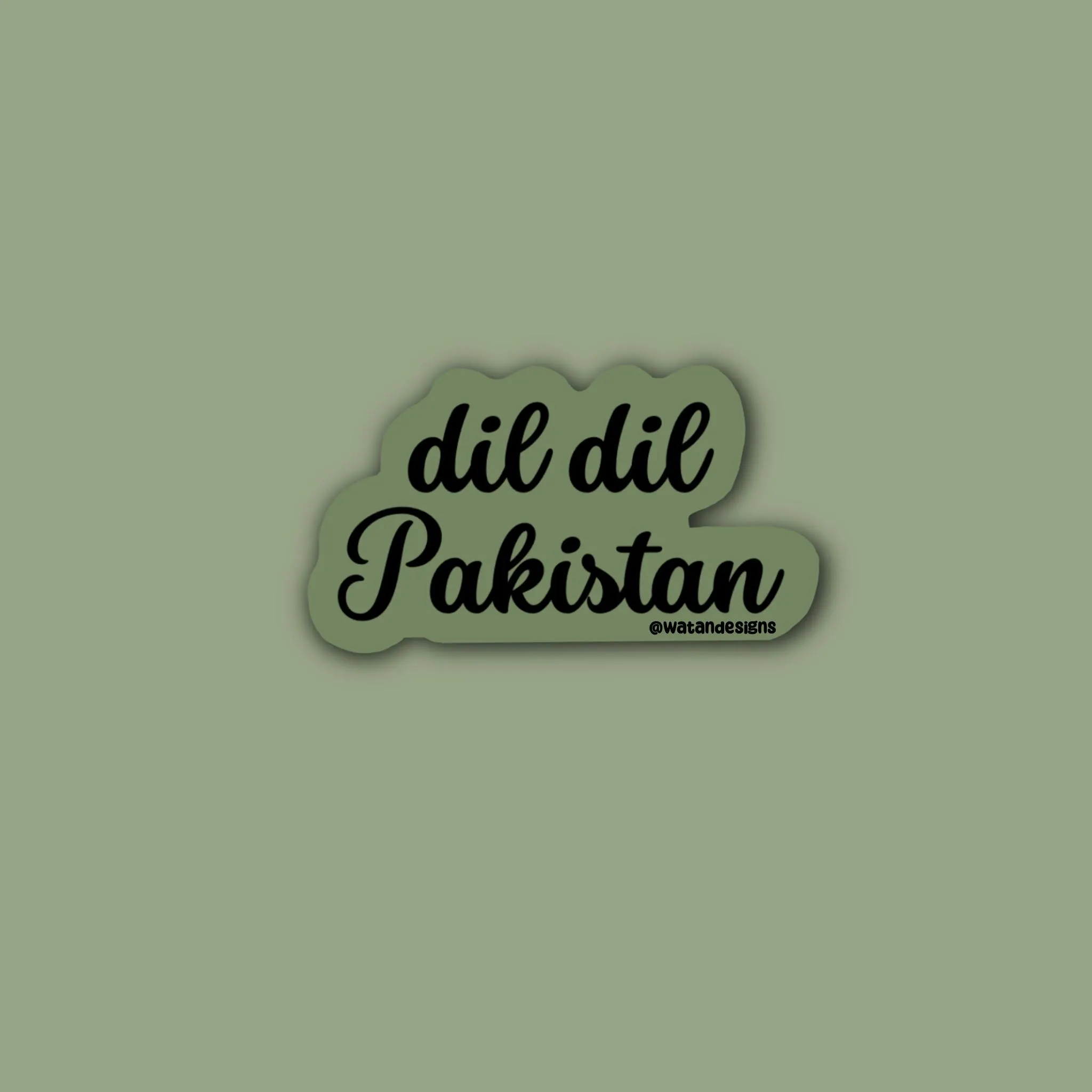 Dil Dil Pakistan Sticker, Pakistan Sticker, Phone Case Sticker, Laptop Sticker
