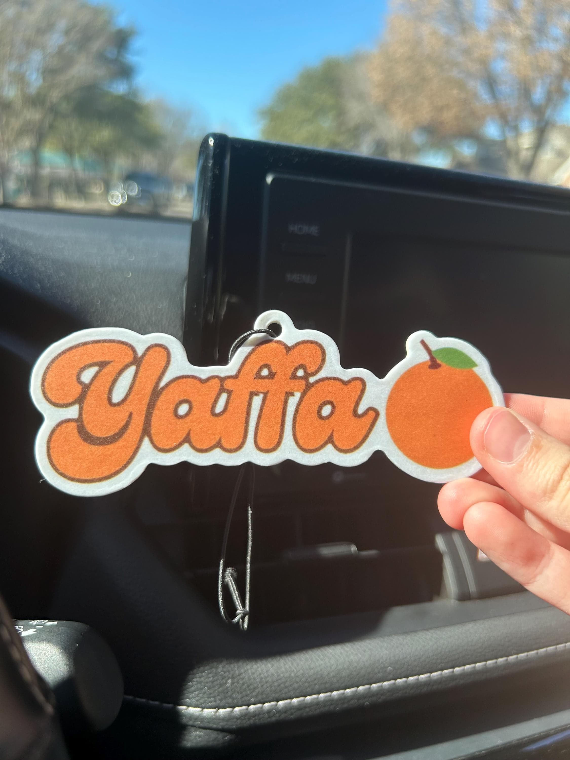 Yaffa Car Freshener, Yaffa Orange Car Freshener, Palestine Car Freshener
