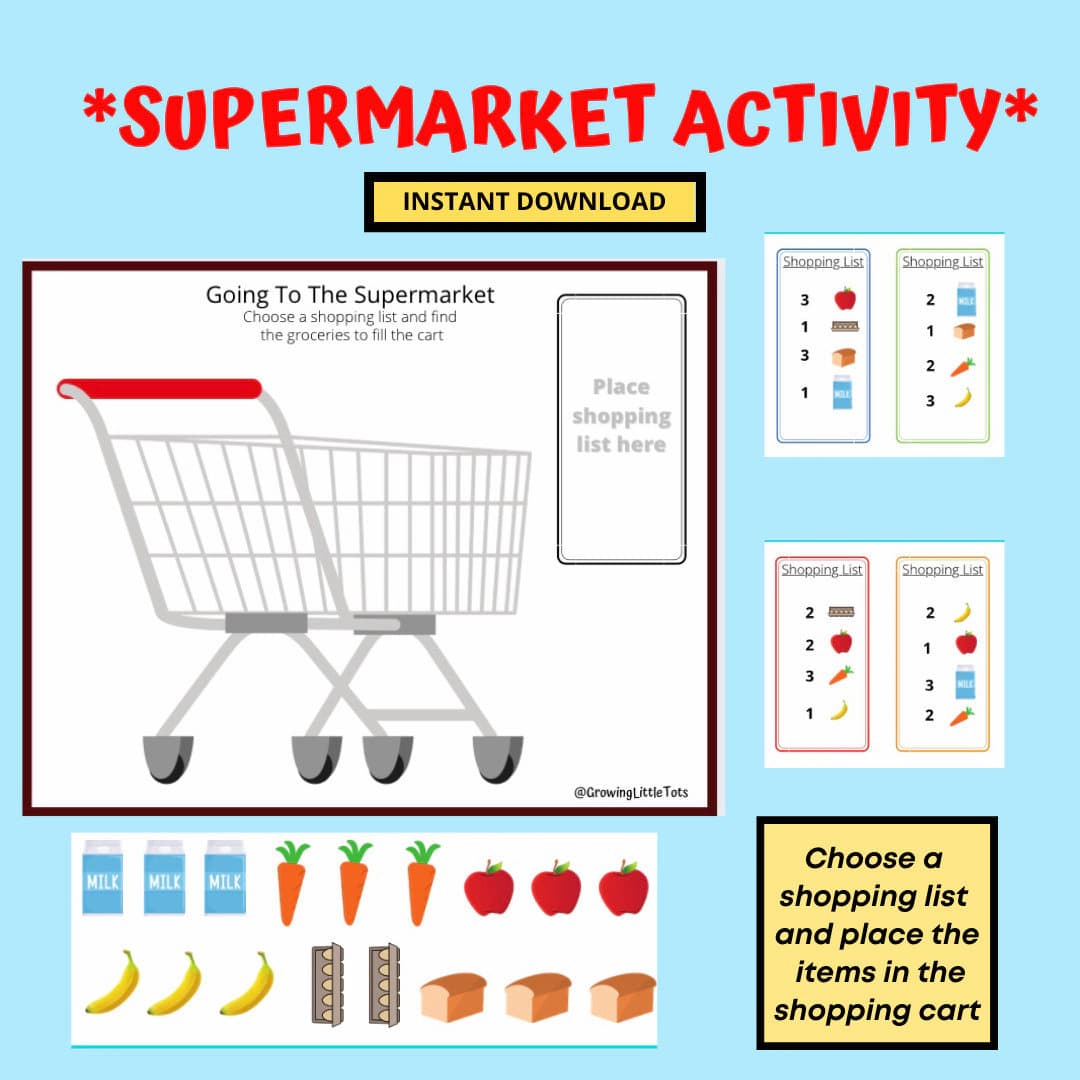 Supermarket Activity | Pre-School Activity Sheet - image 5