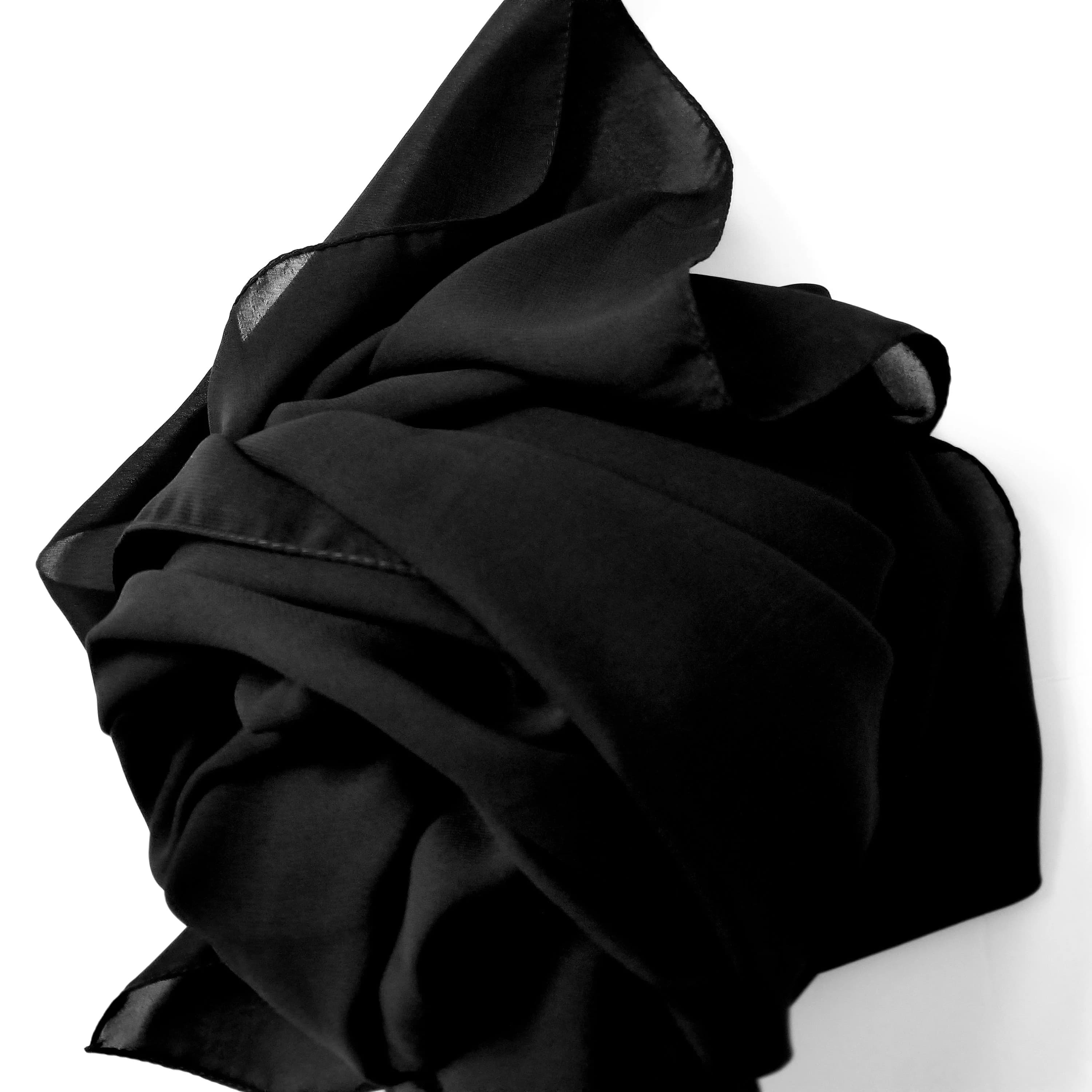Maxi size Dubai Chiffon, Soft maxi chiffon Scarf Hijab Elegant Plain Wrap Sarong Shawl, Plain dubai chiffon hijab, khaleeji hijab - image 4