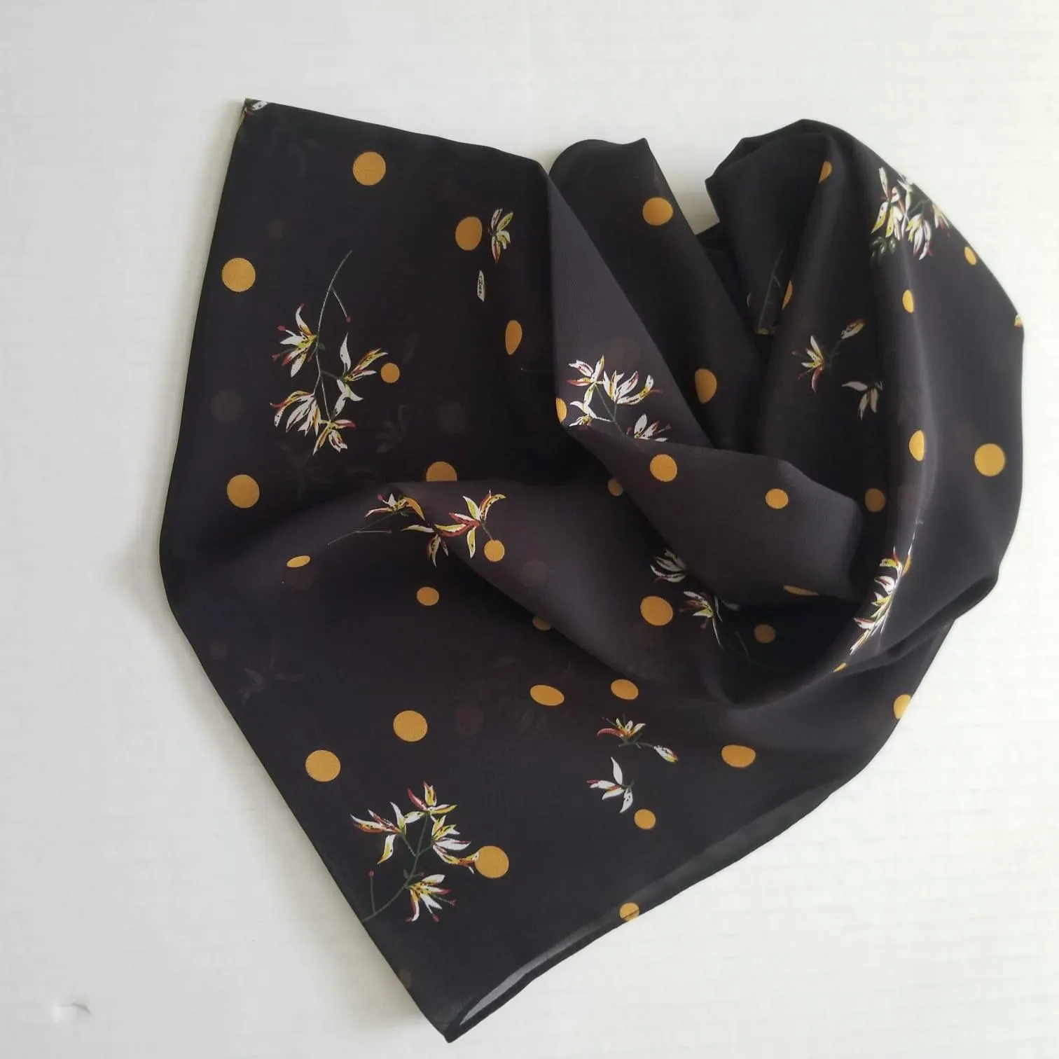 Printed Chiffon hijab, printed bubble chiffon Hijab Shawl Wrap Head Scarf Beach Wrap Sarong Cover Up for Women, floral hijab, printed hijab - image 3
