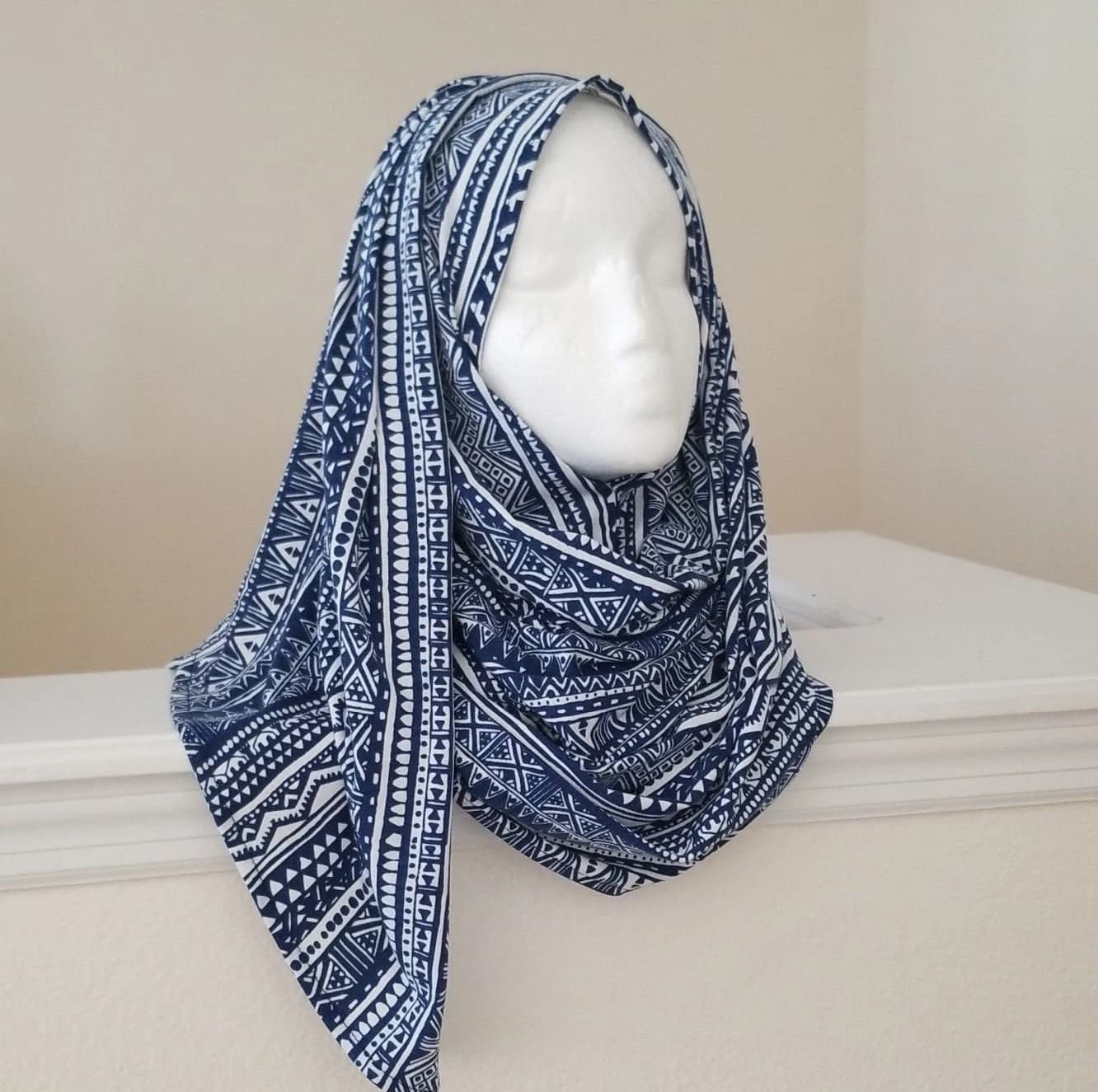 Instant Jersey hijab, Wrap Headpiece Instant hijab Slip on Pinless scarf. No Pins Needed & Ready To Go, Pre stitched Jersey Hijab - image 4