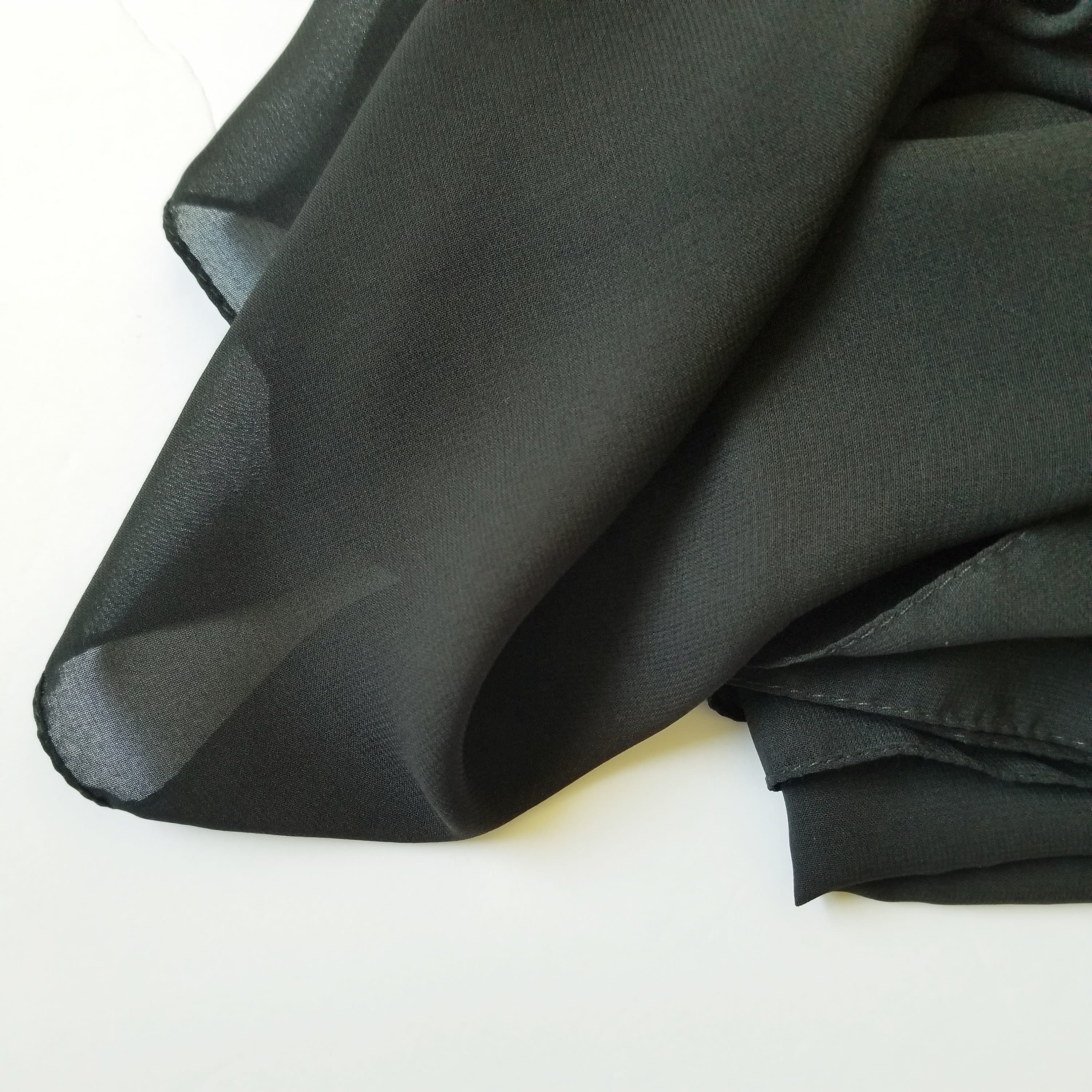 Maxi size Dubai Chiffon, Soft maxi chiffon Scarf Hijab Elegant Plain Wrap Sarong Shawl, Plain dubai chiffon hijab, khaleeji hijab - image 2