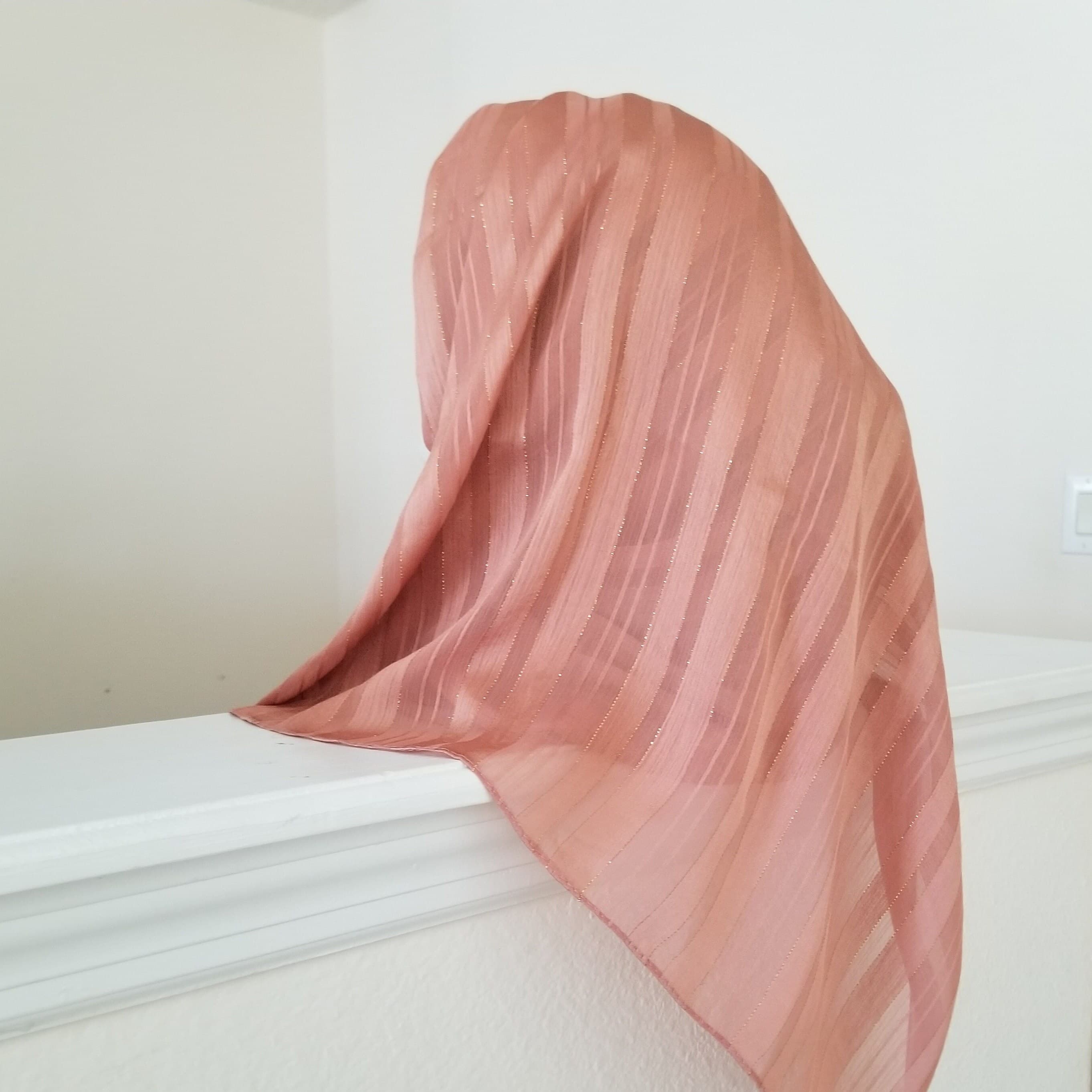 Shimmer hijab, crepe satin hijab, fancy shawl, fancy hijab, formal hijab, chic clothing, wrap, bridal hijab, crepe chiffon - image 5