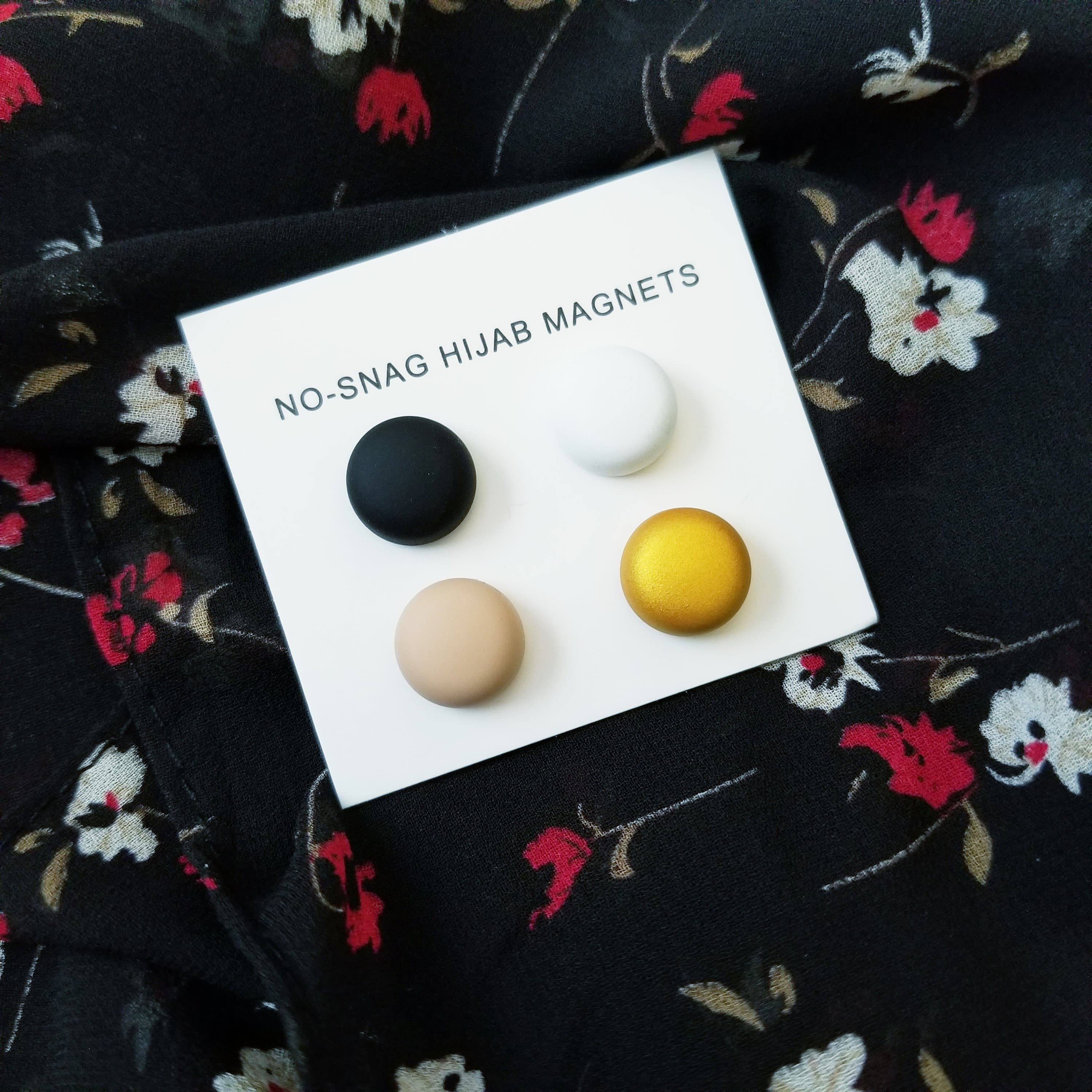 Hijab Magnets, 4 pack Hijab magnet Pins, Hijab Pins for scarf, No Snag Hijab Pins Magnetic, matte pins, Hijab Accessories, Hijab Magnet - image 3