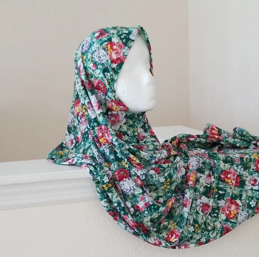 Instant Jersey hijab, slip on hijab pull on scarf Premium Cotton Jersey Instant Slip on Ready to wear Maxi Hijab Wrap Head Scarf for women - image 5