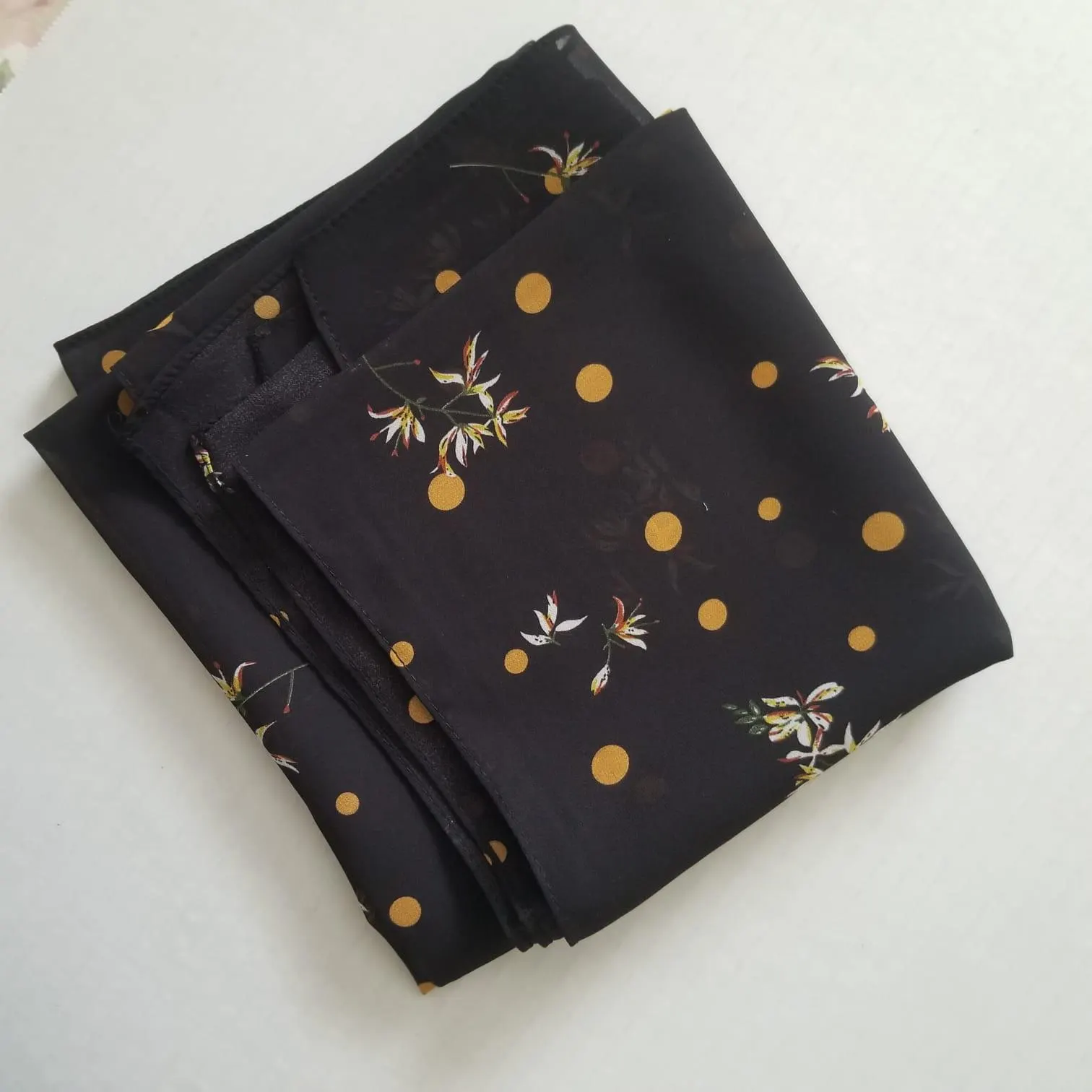 Printed Chiffon hijab, printed bubble chiffon Hijab Shawl Wrap Head Scarf Beach Wrap Sarong Cover Up for Women, floral hijab, printed hijab - image 4