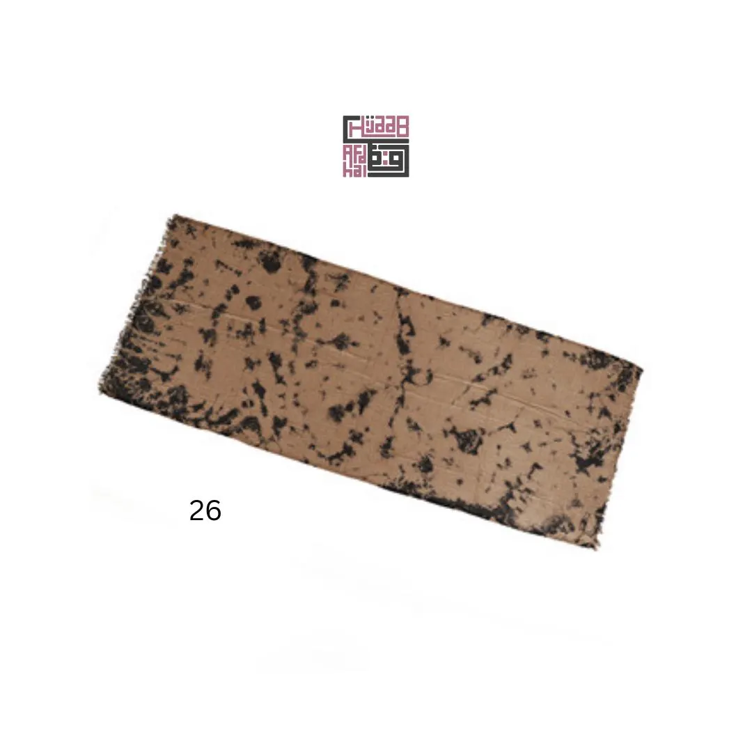 Black tie dye viscose hijabs, viscose hijab, scarf. Headwrap, aztec shawl, soft viscose hijab, black and brown hijab, tie dye hijab - image 5