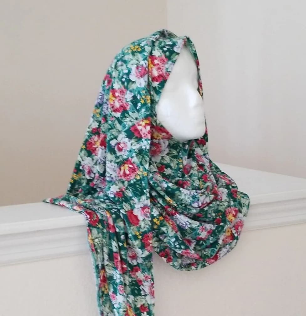Instant Jersey hijab, slip on hijab pull on scarf Premium Cotton Jersey Instant Slip on Ready to wear Maxi Hijab Wrap Head Scarf for women