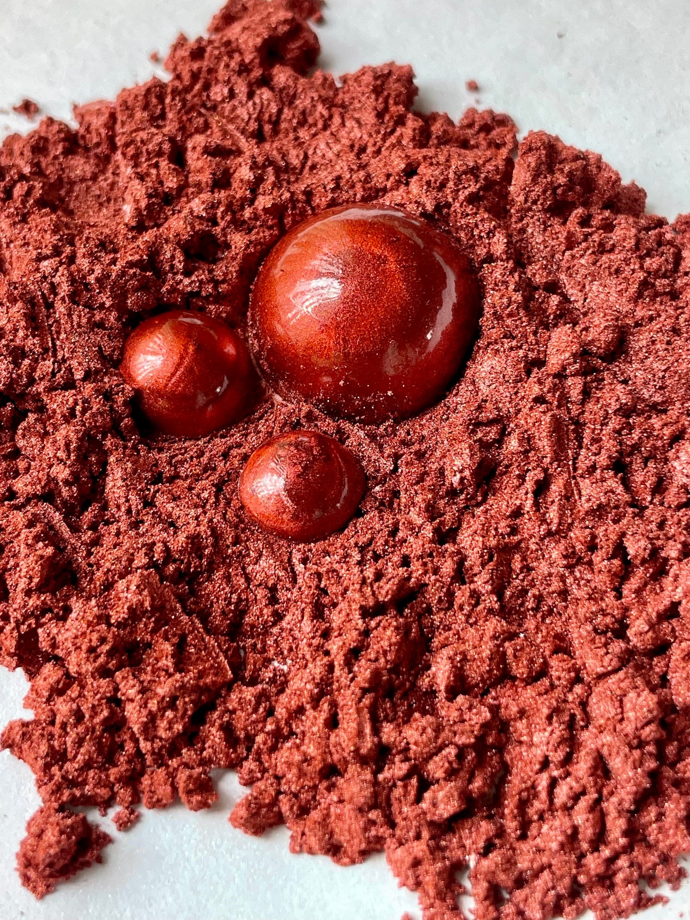Cherry Red by Touches Of Su Pearlescent Mica Powder The Artists Choice 50g Jar - image 3