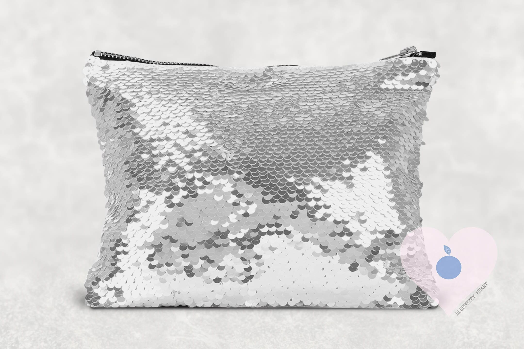 Personalised Eid Gift Bag, Personalised Islamic Gift For kids, Rose Gold Arabic Initial Sequin bag