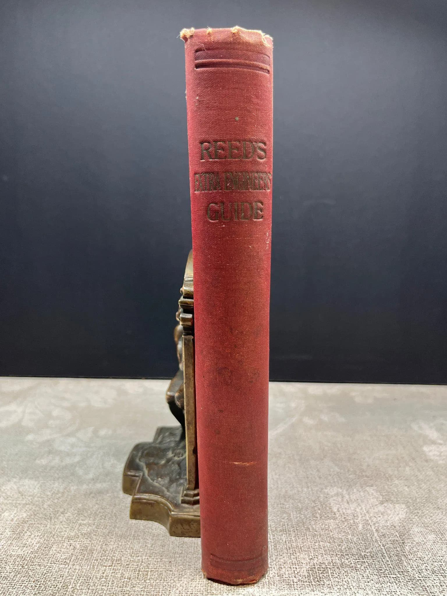 Spine of Reed's Guide to the Board of Trade Examinations for Extra First-Class Engineers