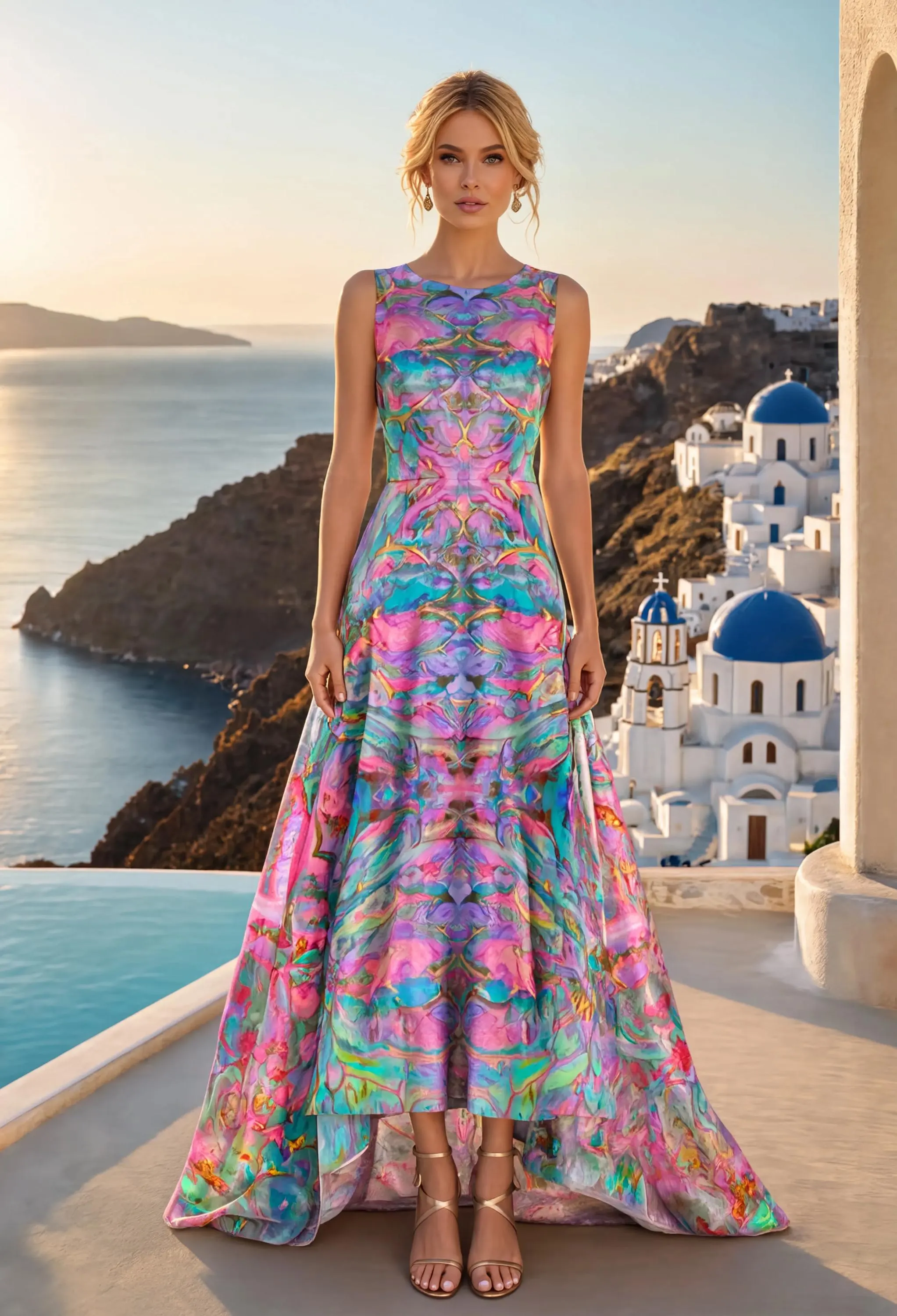 Women's Formal Satin Long Dress Formal Gown with Inner Liner-L215 Violet Bloom - image 5