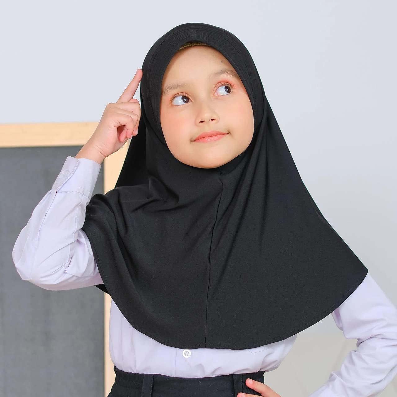 ASIYA Kids Instant Hijab, 2 Sizes & 12 Colors Premium Jersey Hijab, Small Easy Wear No Pin Hijab for Girls, Little Child, Daughter, Sister