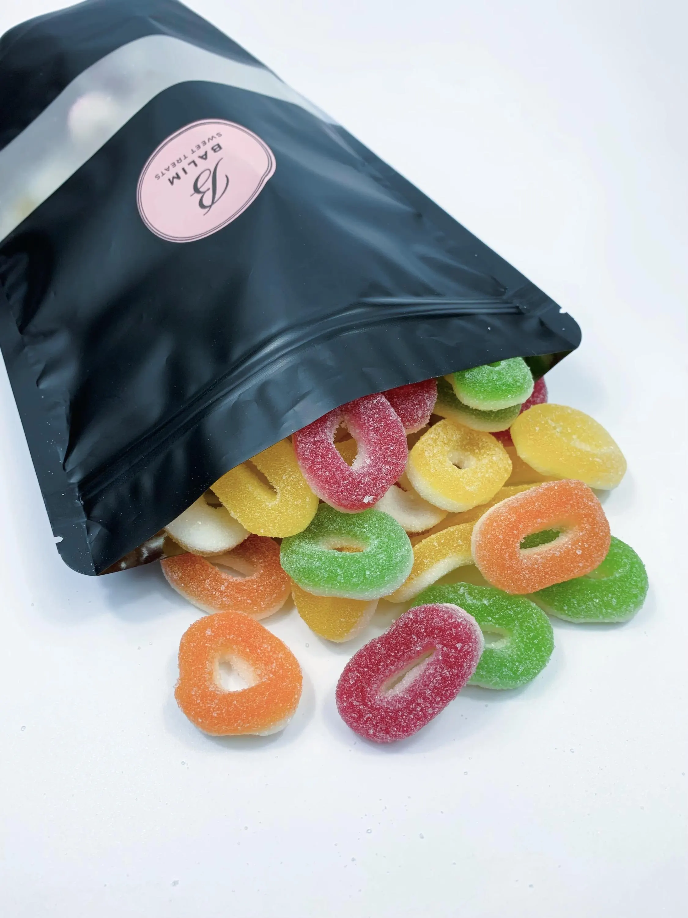 Halal Fizzy Rings Candy Mix: 250g, 500g, 1kg Sweet Treat Pouches - image 3