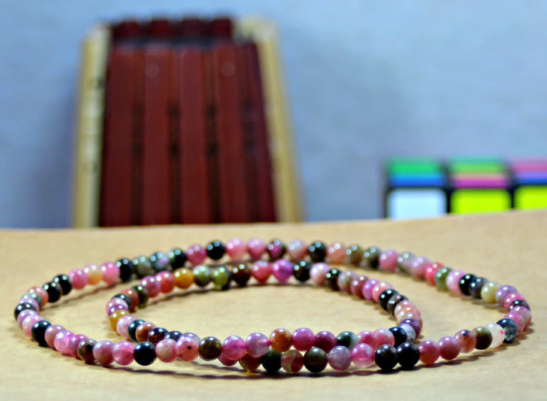 Multicolor Tourmaline Choker – Dainty Adjustable Gemstone Necklace Gift for Her - image 2