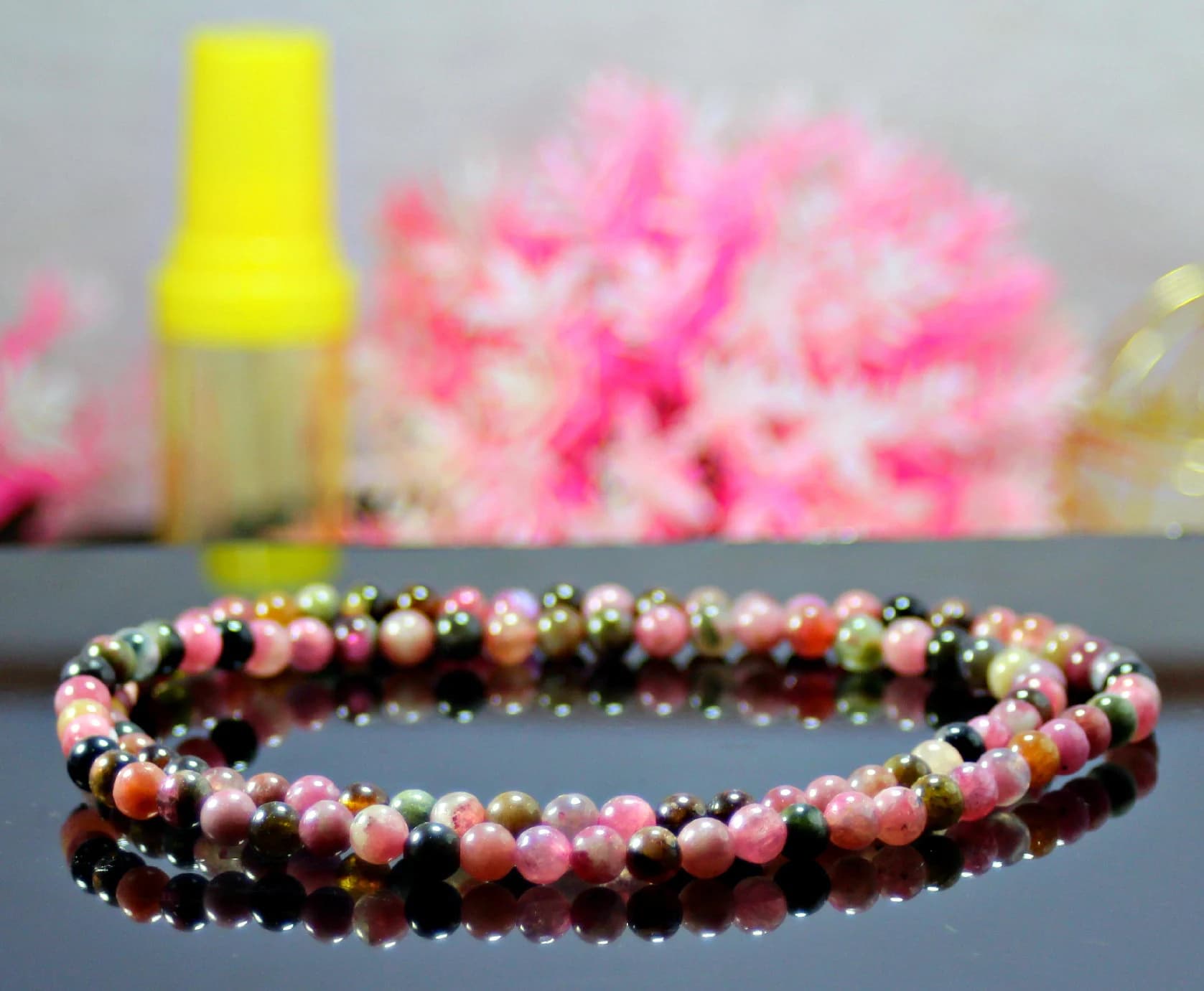 Multicolor Tourmaline Choker – Dainty Adjustable Gemstone Necklace Gift for Her - image 3