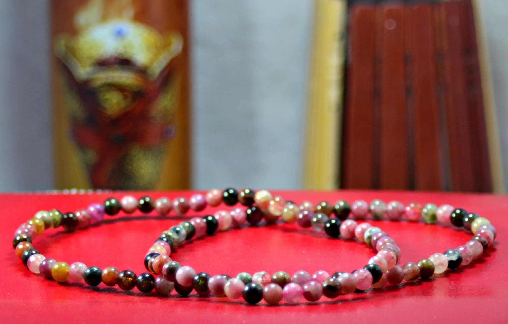 Multicolor Tourmaline Choker – Dainty Adjustable Gemstone Necklace Gift for Her - image 4