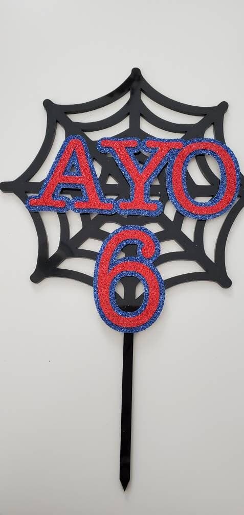 Spiderman theme Cake Topper - image 3