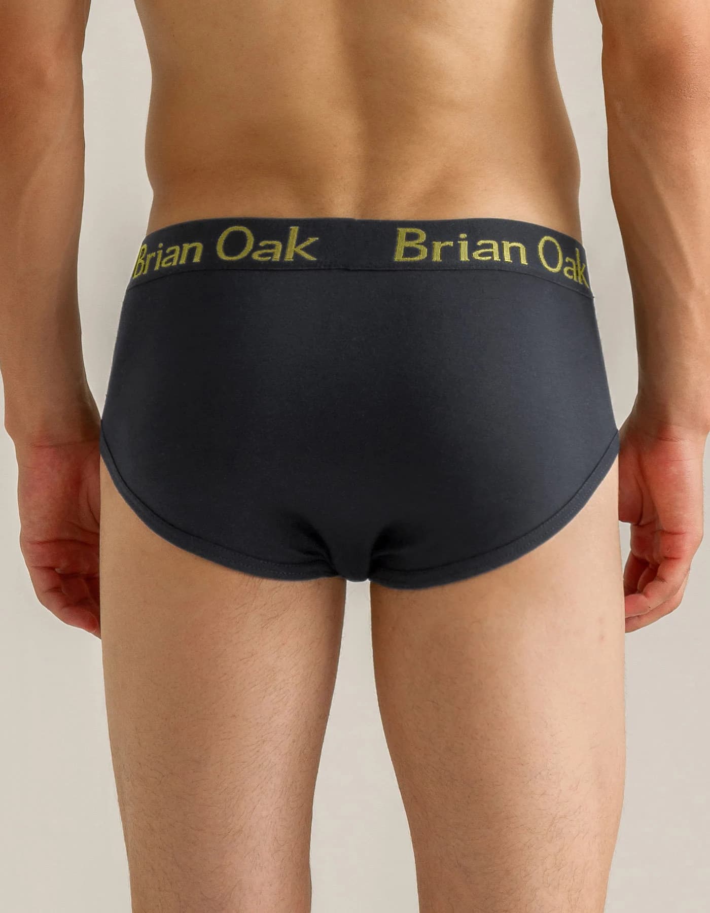 Black Plain Jersey Brief - image 3