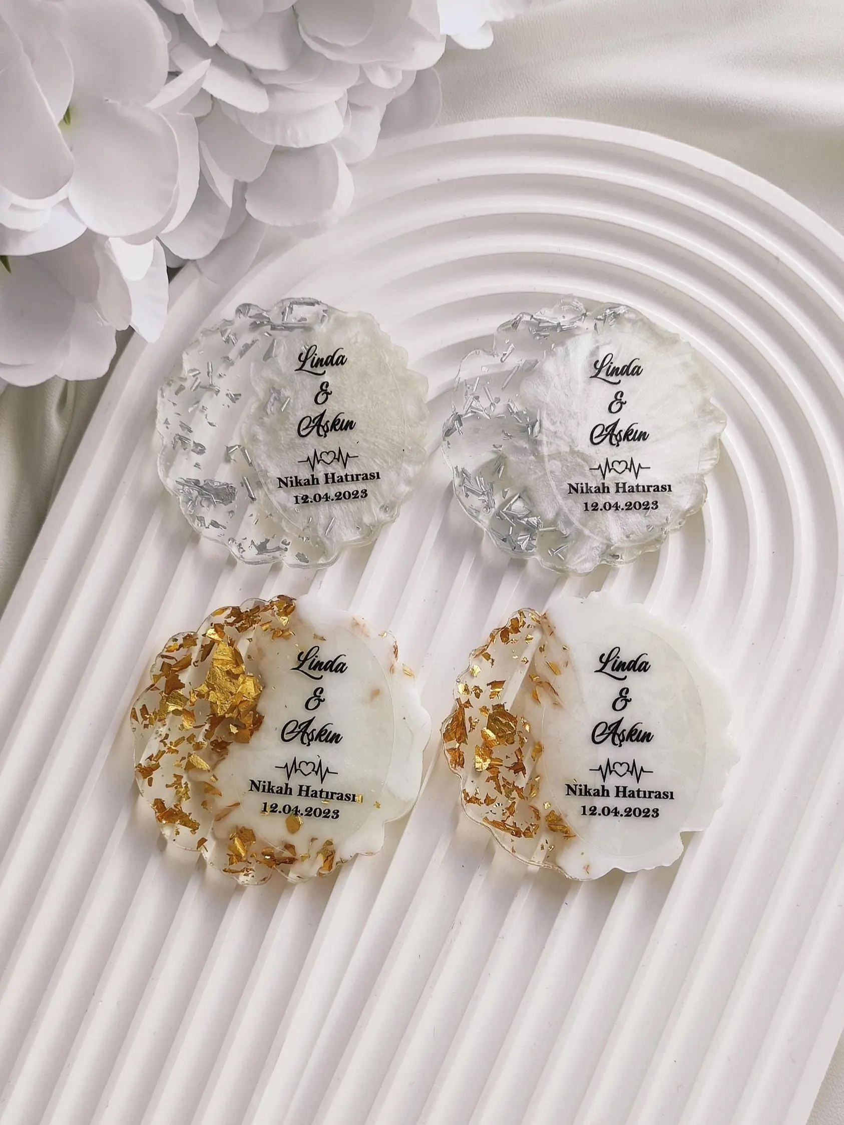 Personalized Wedding Save The Date Fridge Magnets