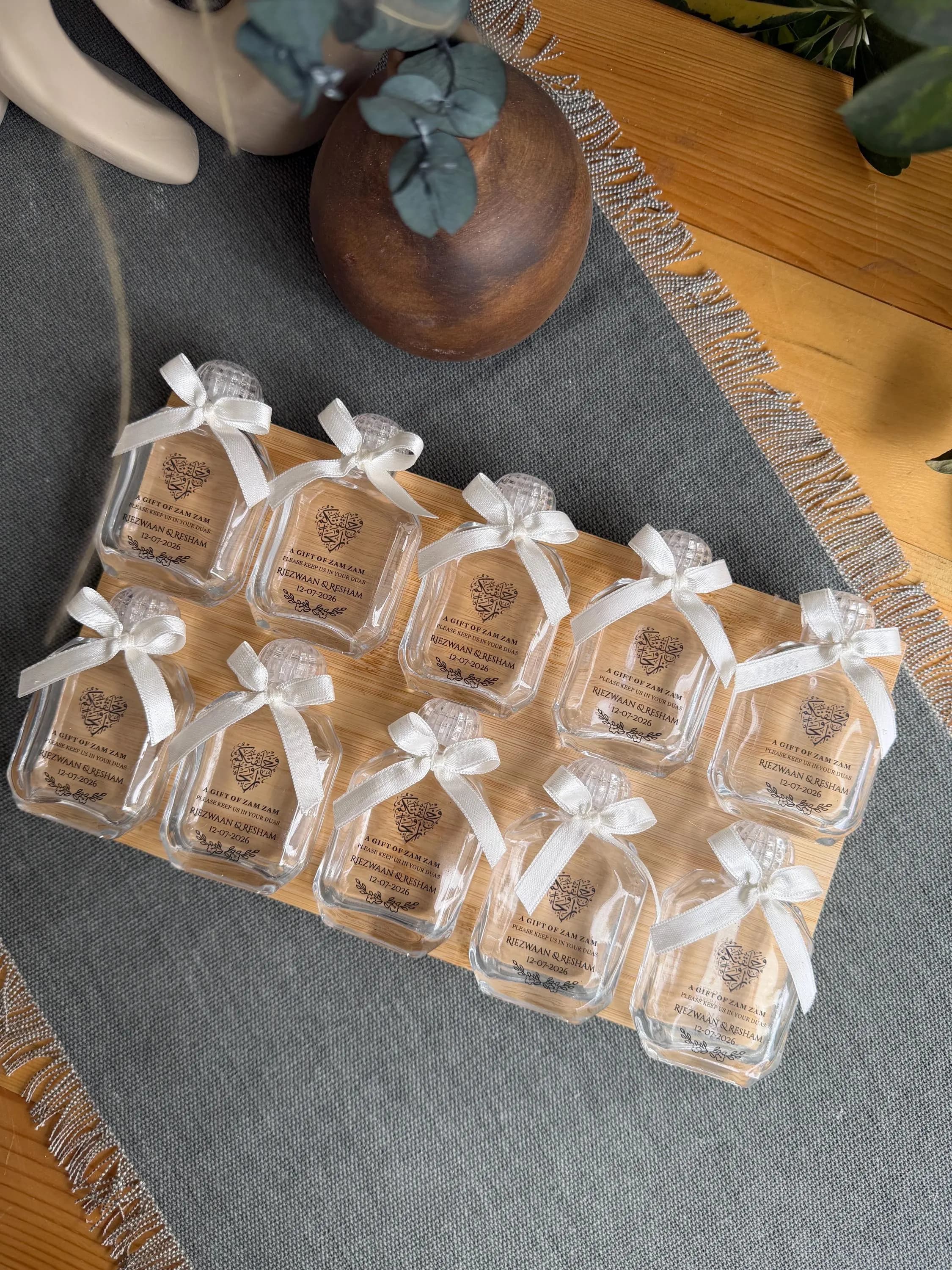 Personalized Zam Zam Water Bottle: Islamic Wedding Favor, Umrah Gift - image 2