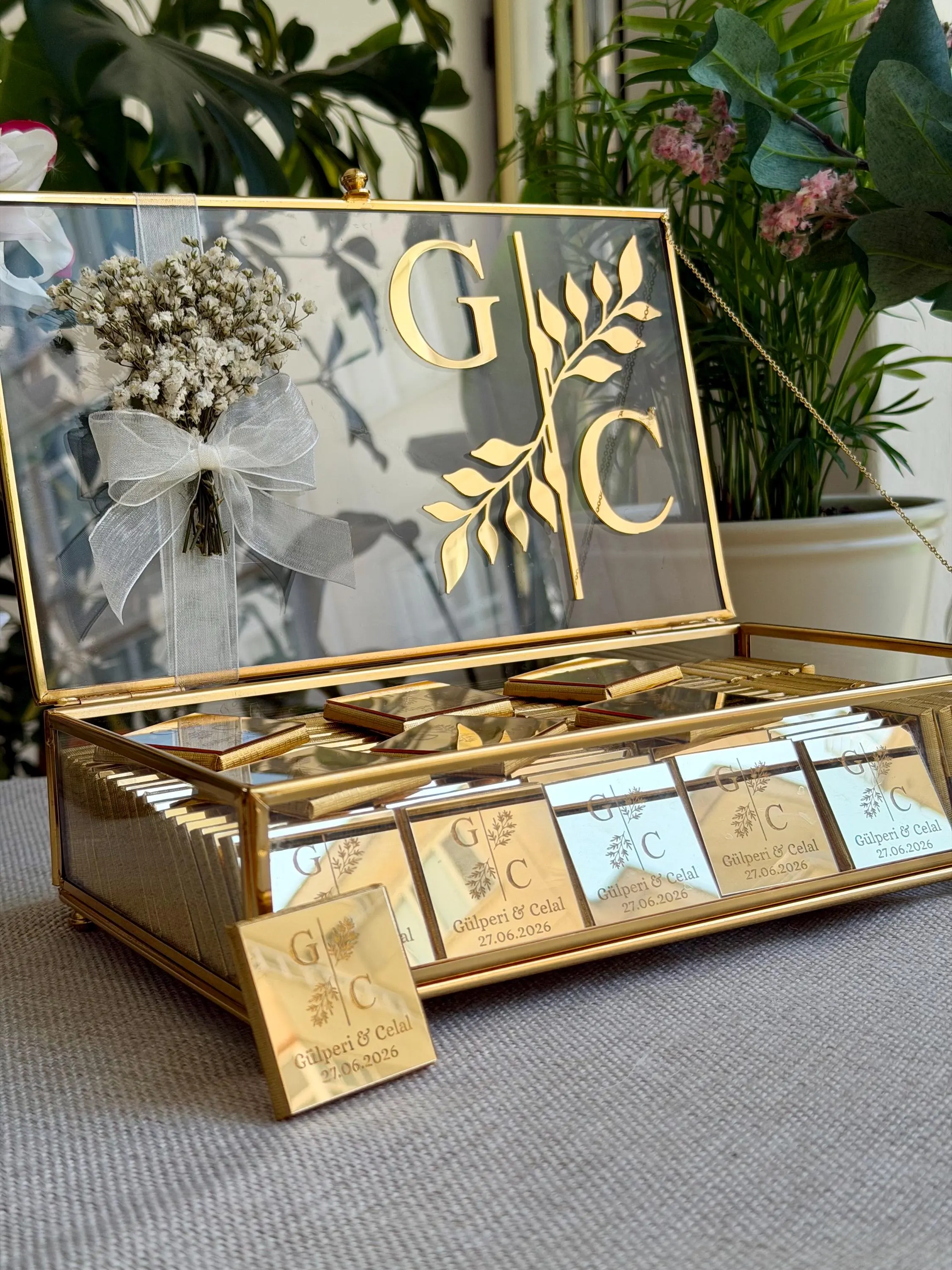Personalized engagement chocolates: Custom Chocolate Box, Wedding candy - image 5